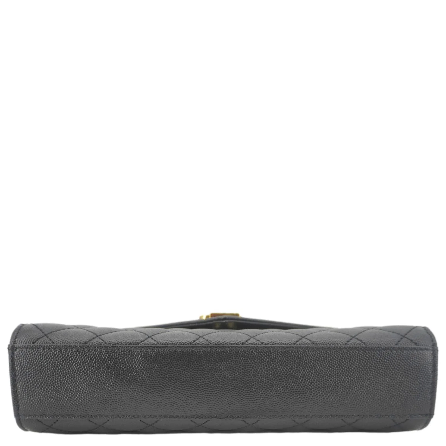 YVES SAINT LAURENT Envelope Medium Grain De Poudre Leather Shoulder Bag Black - Image 10
