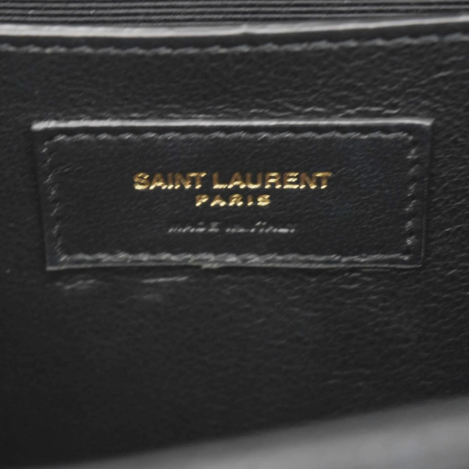 YVES SAINT LAURENT Envelope Medium Grain De Poudre Leather Shoulder Bag Black - Image 12