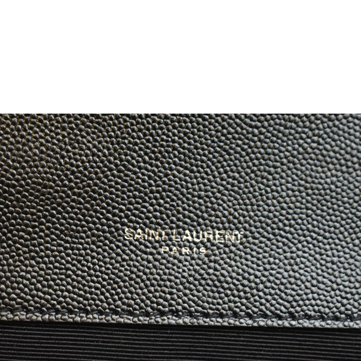 YVES SAINT LAURENT Medium Envelope Leather Chain Shoulder Bag Black - Image 11