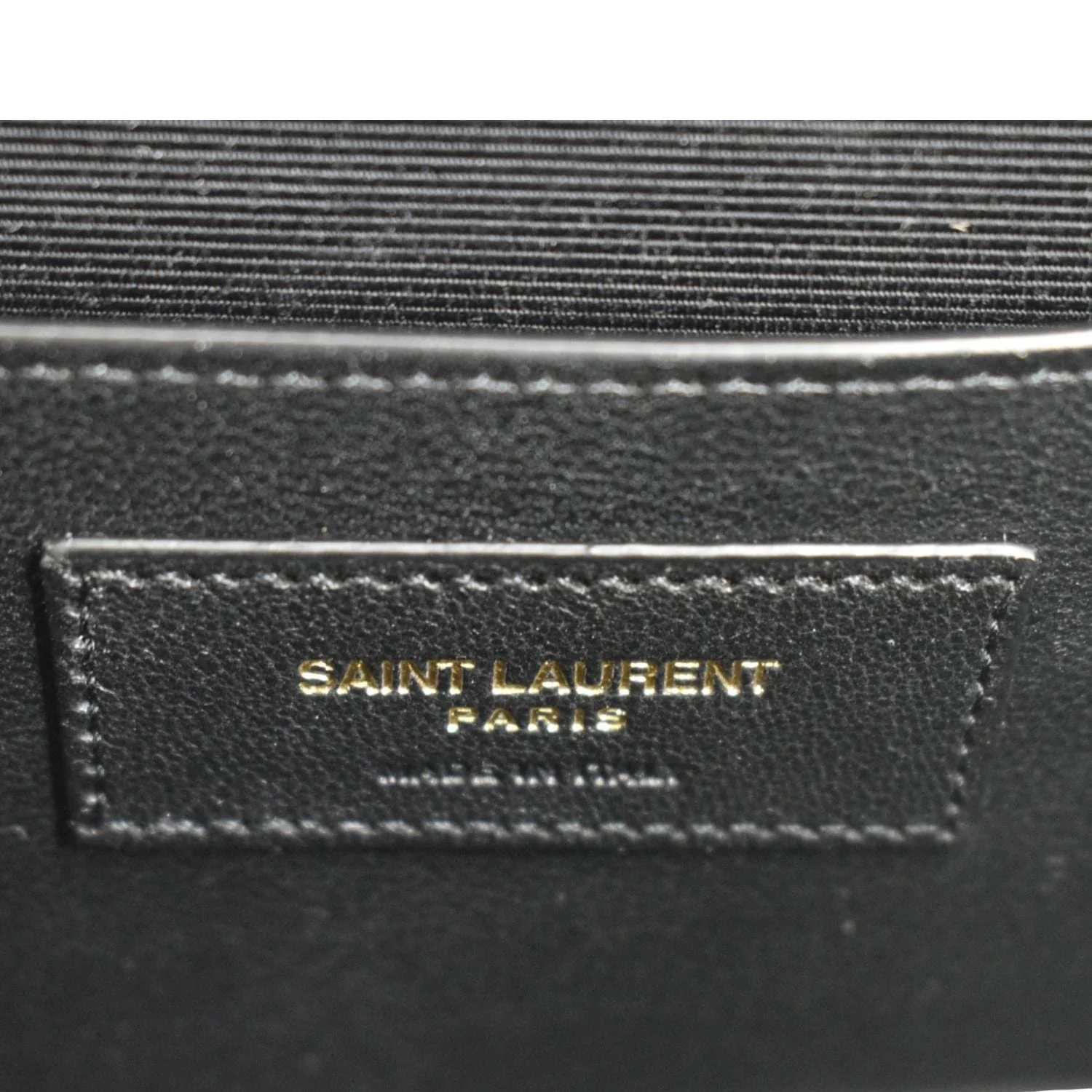 YVES SAINT LAURENT Small Envelope Matelassé Leather Shoulder Bag Black - Image 12