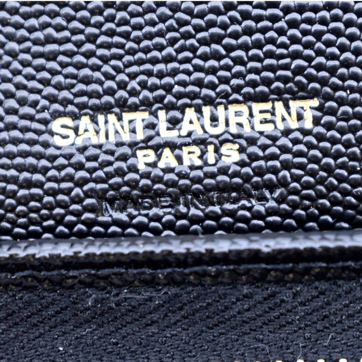 YVES SAINT LAURENT Gaby Small Envelope Quilted Leather Wallet Black - Image 11