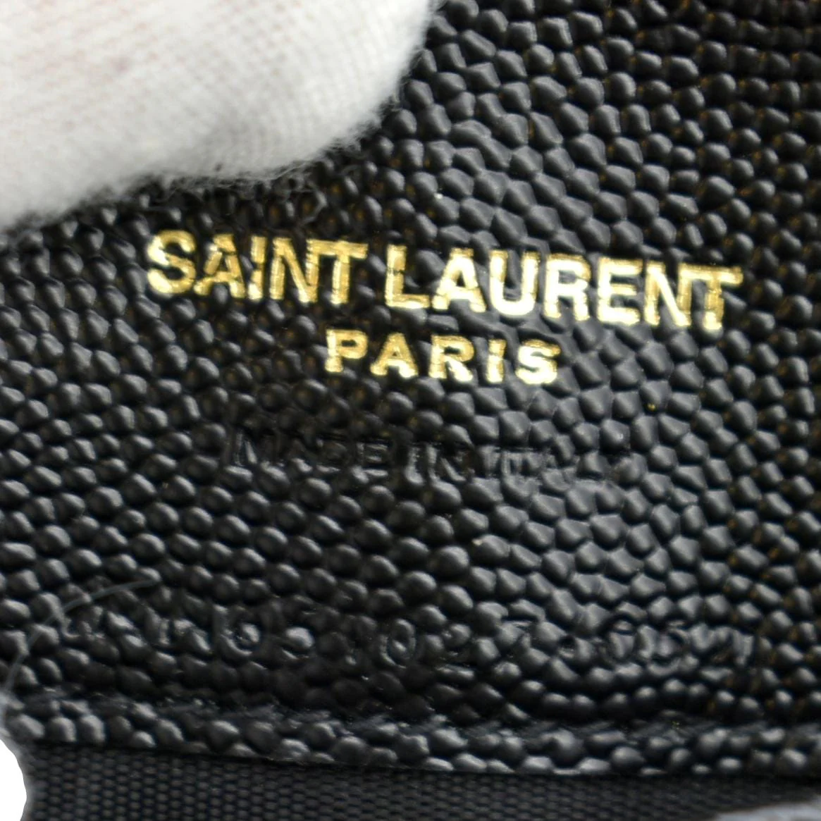 YVES SAINT LAURENT Gaby Small Envelope Quilted Leather Wallet Black - Image 12