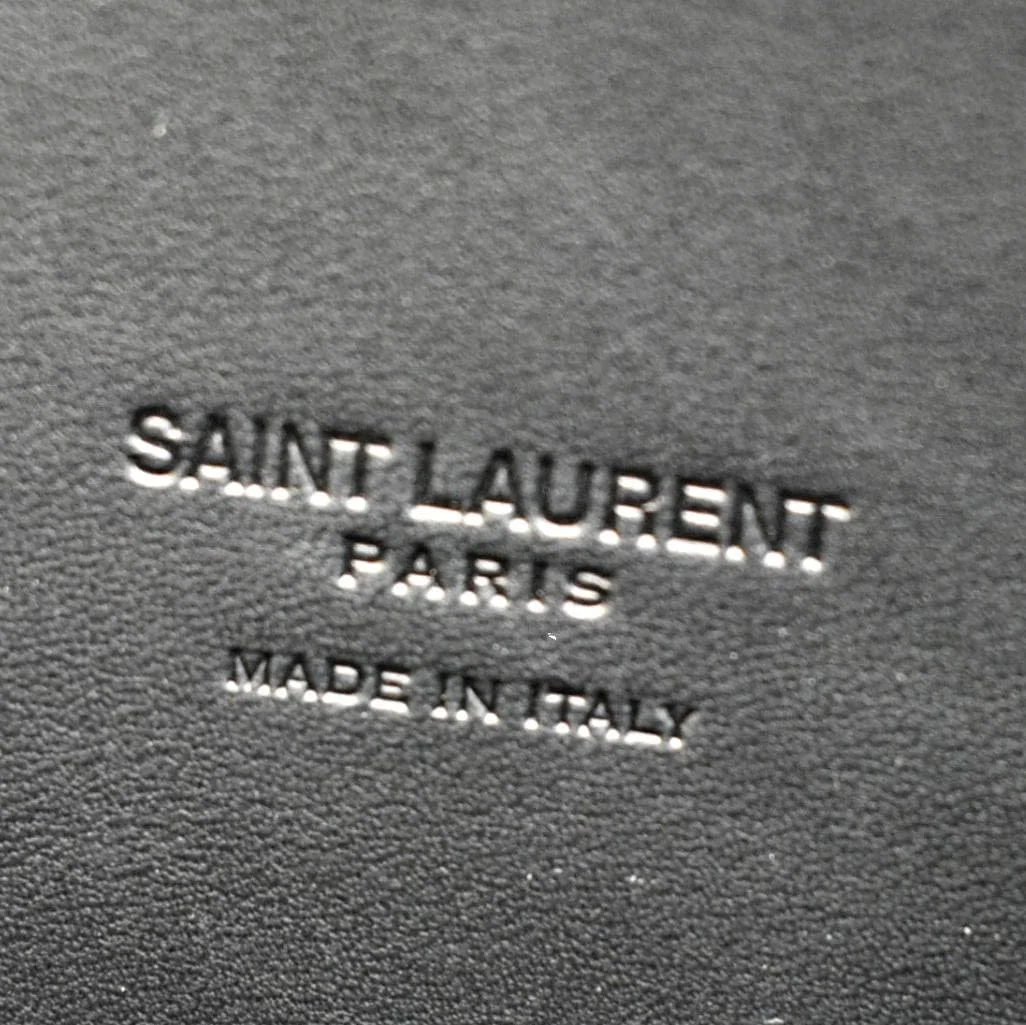 YVES SAINT LAURENT Kaia Leather Crossbody Bag Black - Image 15