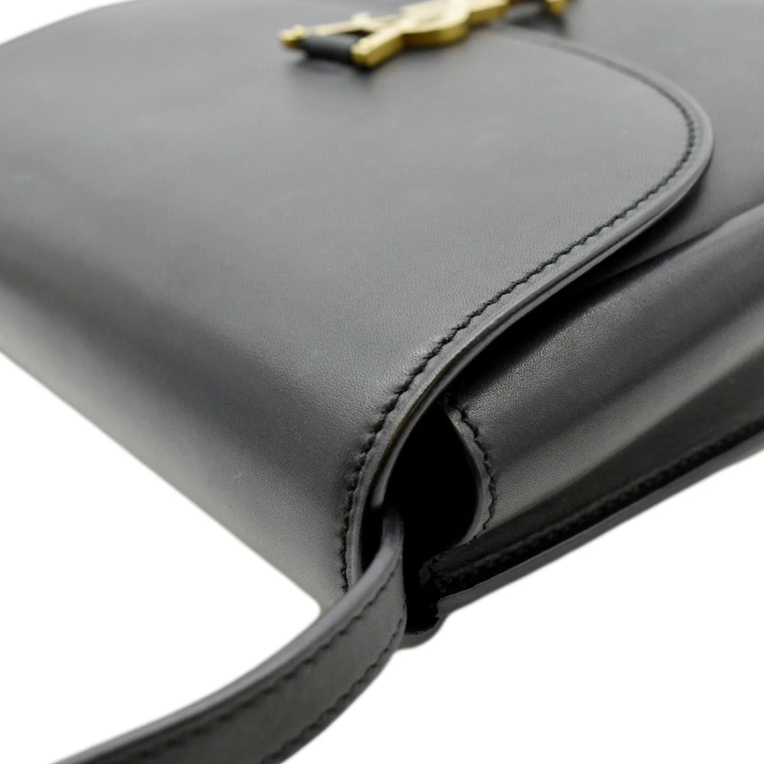 YVES SAINT LAURENT Kaia Leather Crossbody Bag Black - Image 4