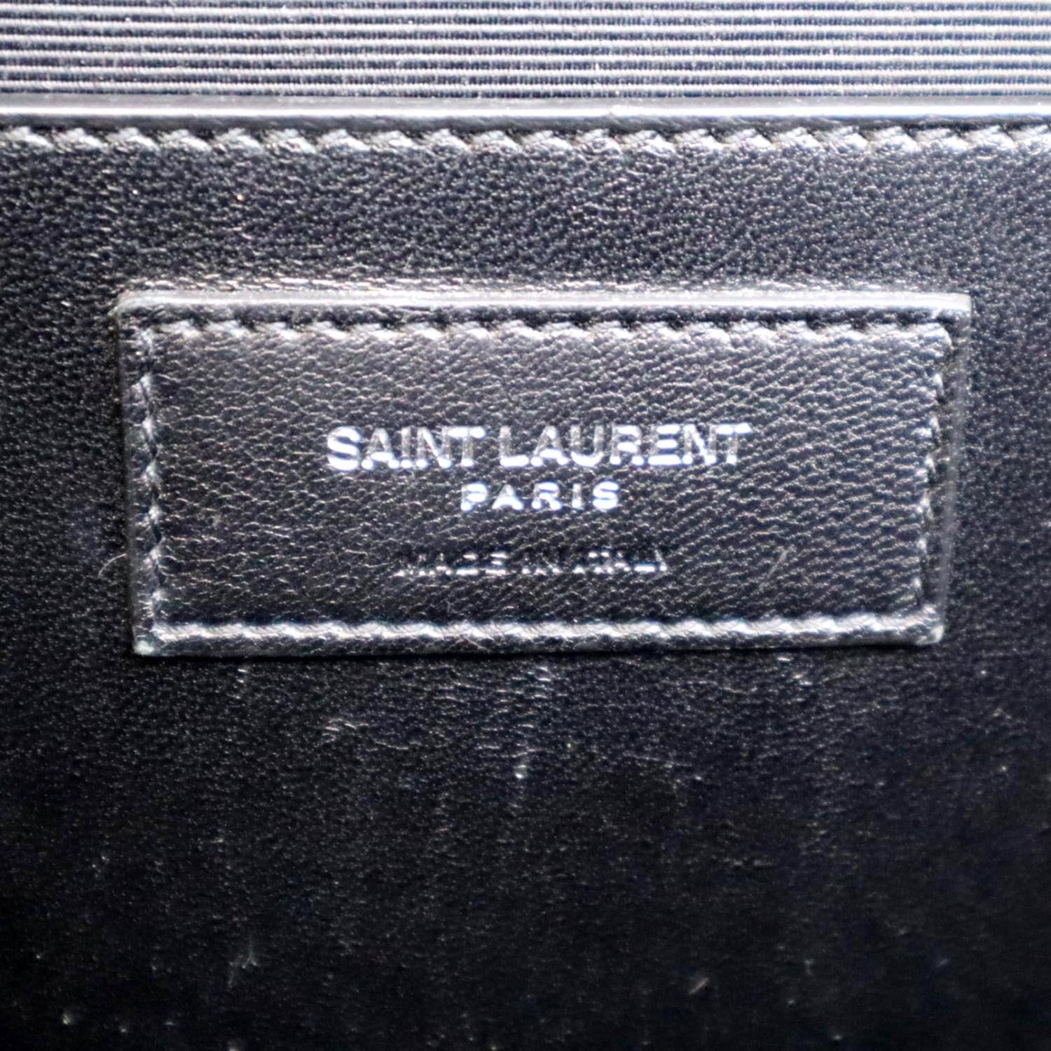 YVES SAINT LAURENT Kate Leather Shoulder Bag Gray - Image 11