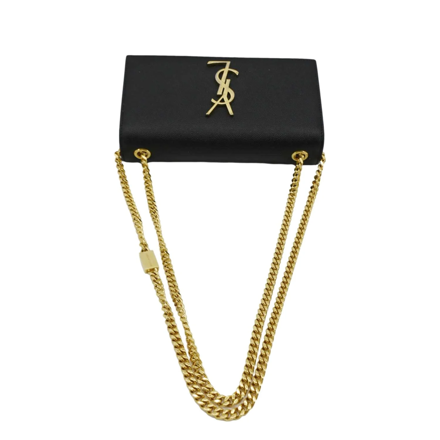 YVES SAINT LAURENT Kate Small Leather Crossbody Bag Black - Image 6