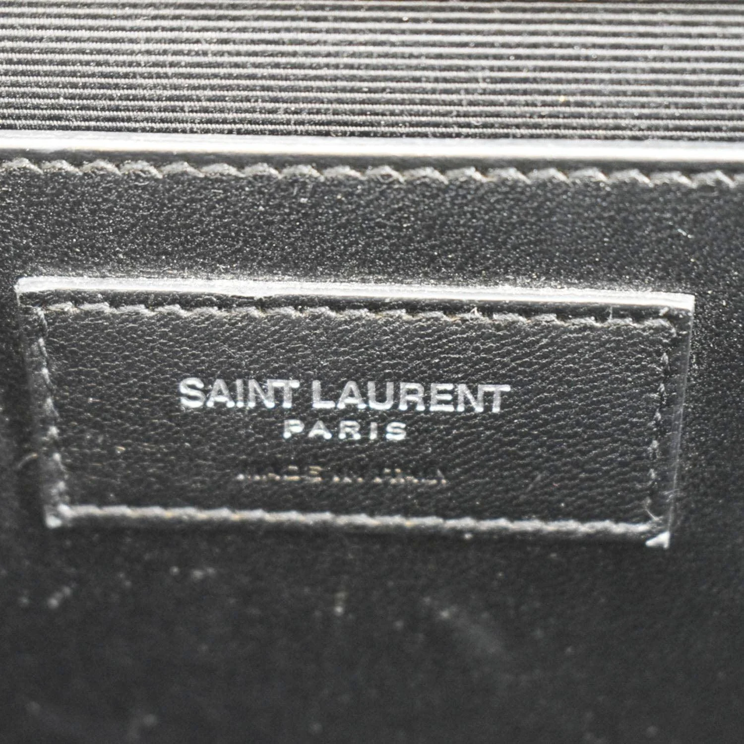YVES SAINT LAURENT Kate Leather Shoulder Bag Gray - Image 12
