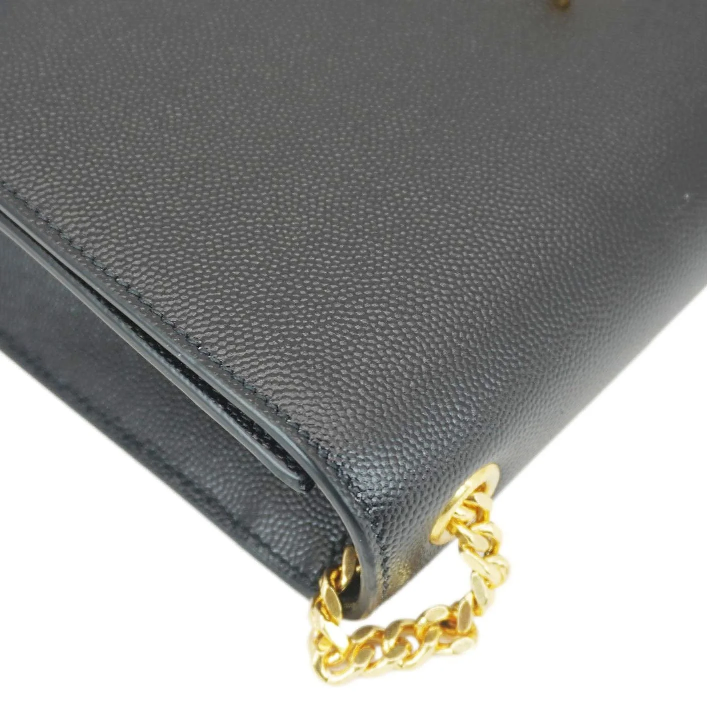 YVES SAINT LAURENT Kate Medium Grain De Poudre Leather Crossbody Bag Black - Image 7