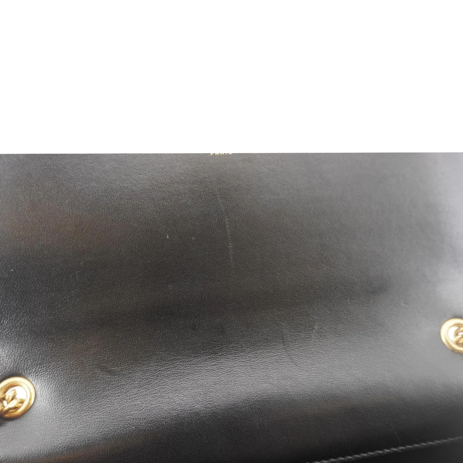 YVES SAINT LAURENT Kate Python Leather Chain Crossbody Bag Black - Image 14