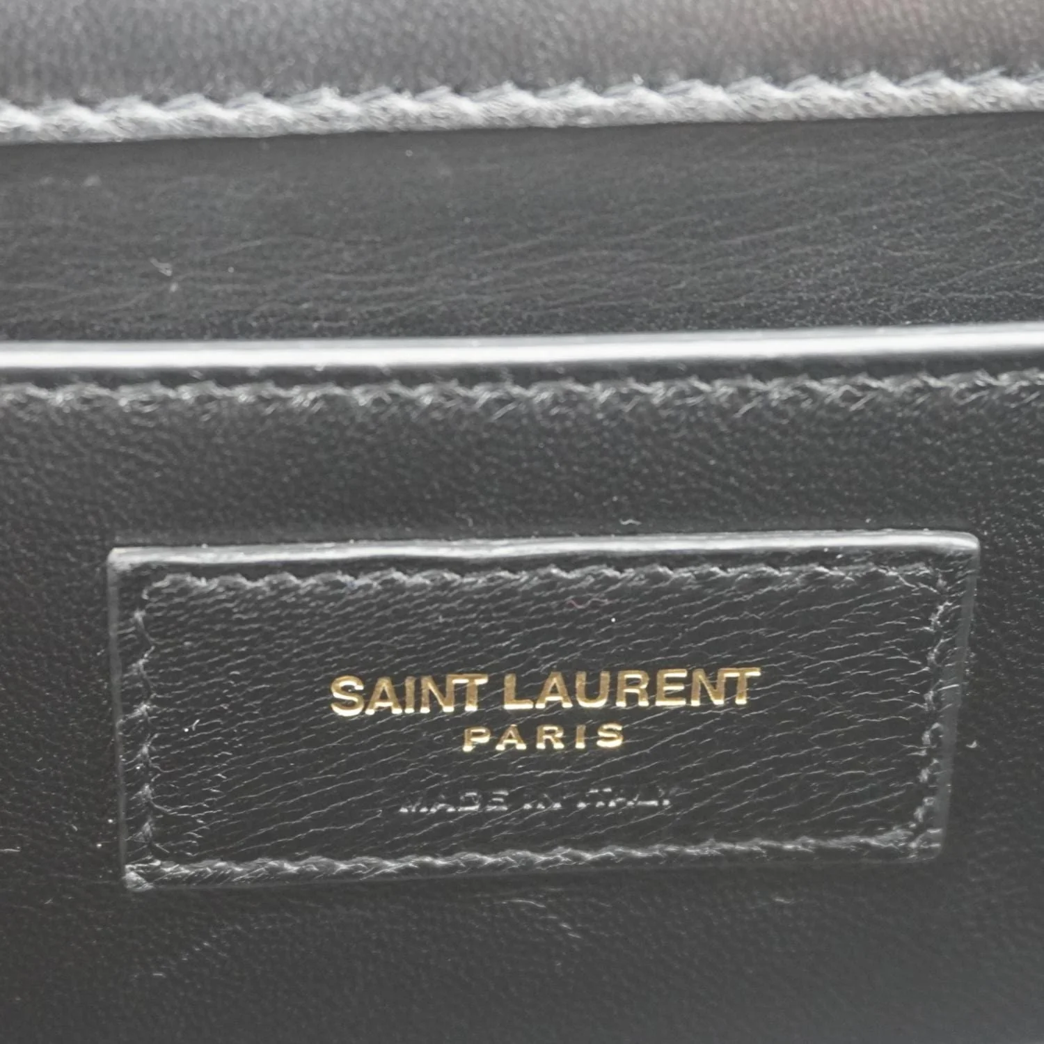 YVES SAINT LAURENT Kate Python Leather Chain Crossbody Bag Black - Image 16