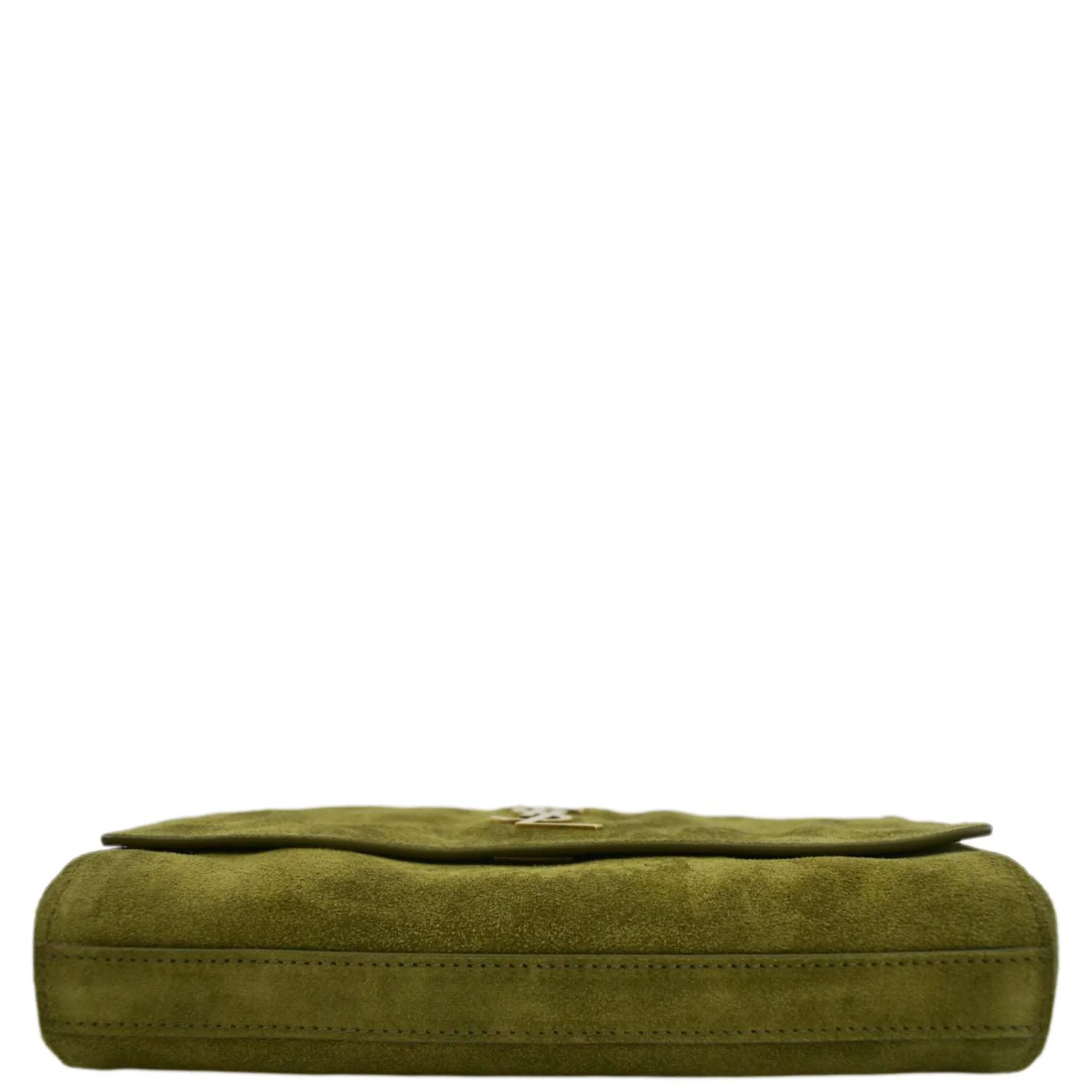 YVES SAINT LAURENT Kate Reversible Suede Shoulder Bag Grassy Green - Image 10