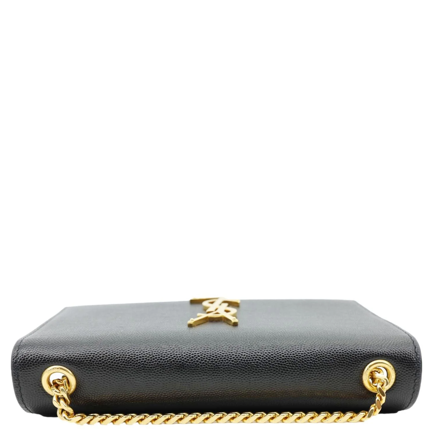 YVES SAINT LAURENT Kate Small Grain De Poudre Leather Crossbody Bag Black - Image 6