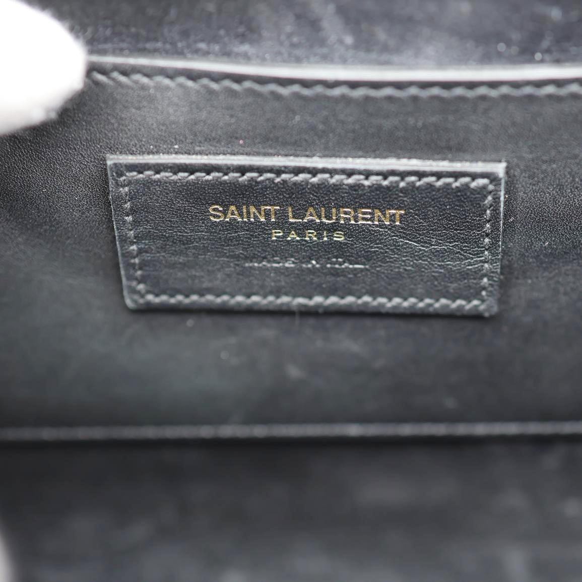 YVES SAINT LAURENT Kate Tassel Smooth Calfskin Leather Chain Crossbody Bag Black - Image 11