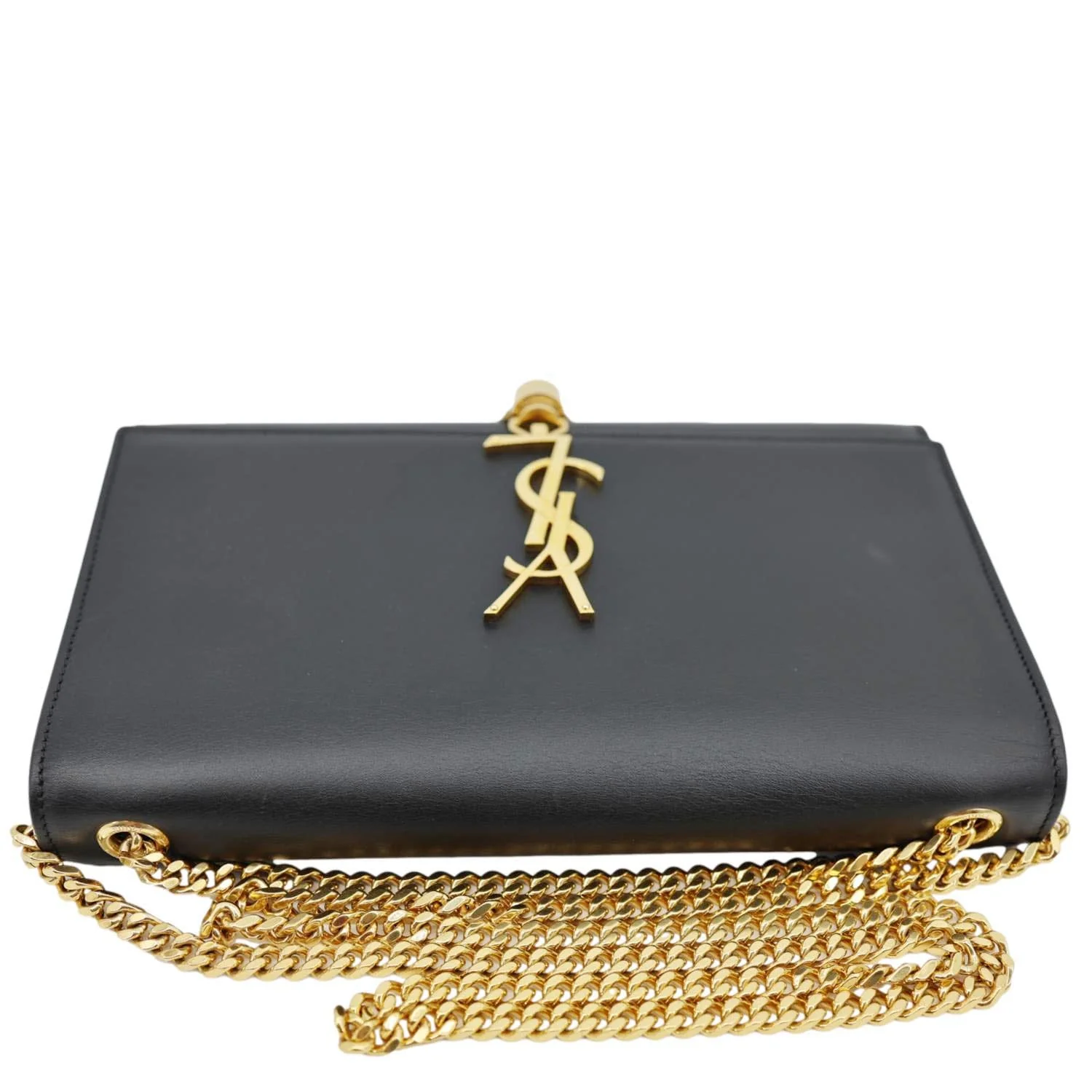 YVES SAINT LAURENT Kate Tassel Smooth Calfskin Leather Chain Crossbody Bag Black - Image 3