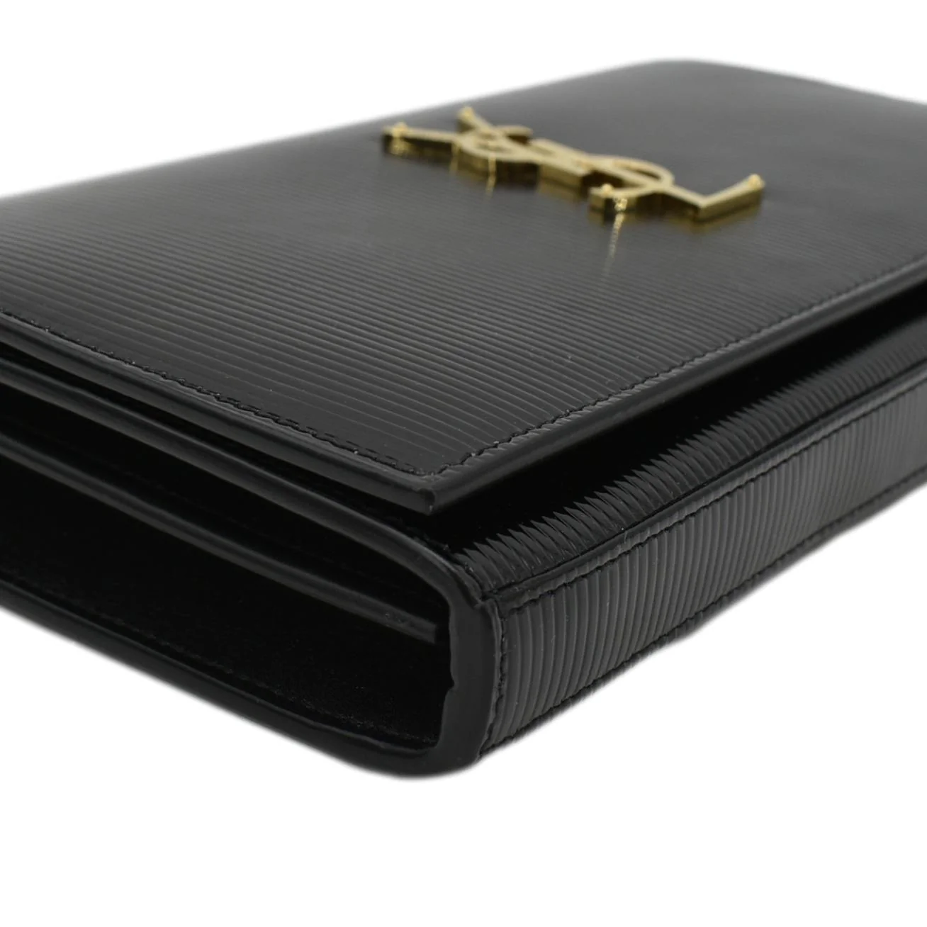 YVES SAINT LAURENT Kate WOC Patent Leather Crossbody Bag Black - Image 9