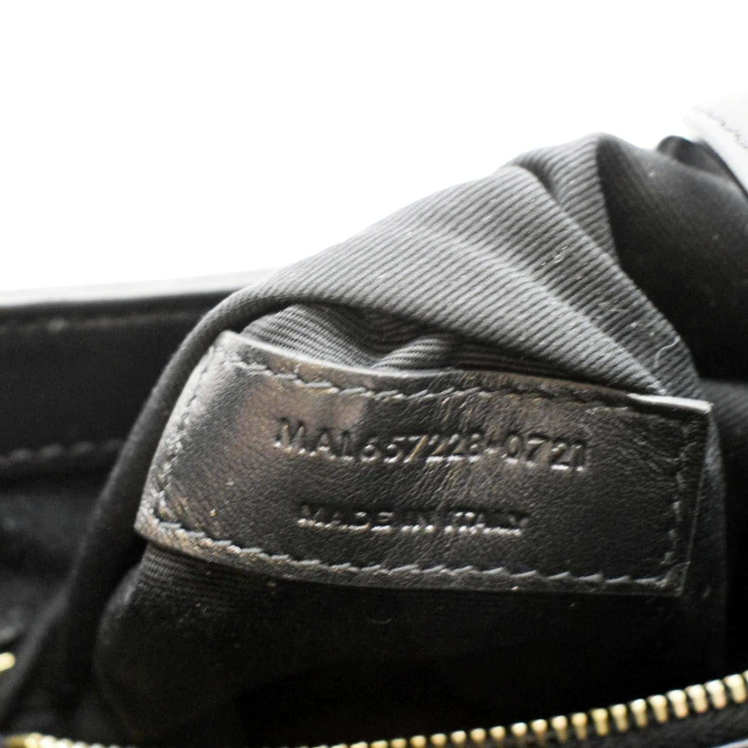 YVES SAINT LAURENT Le 5 A 7 Leather Satchel Bag Black - Image 12