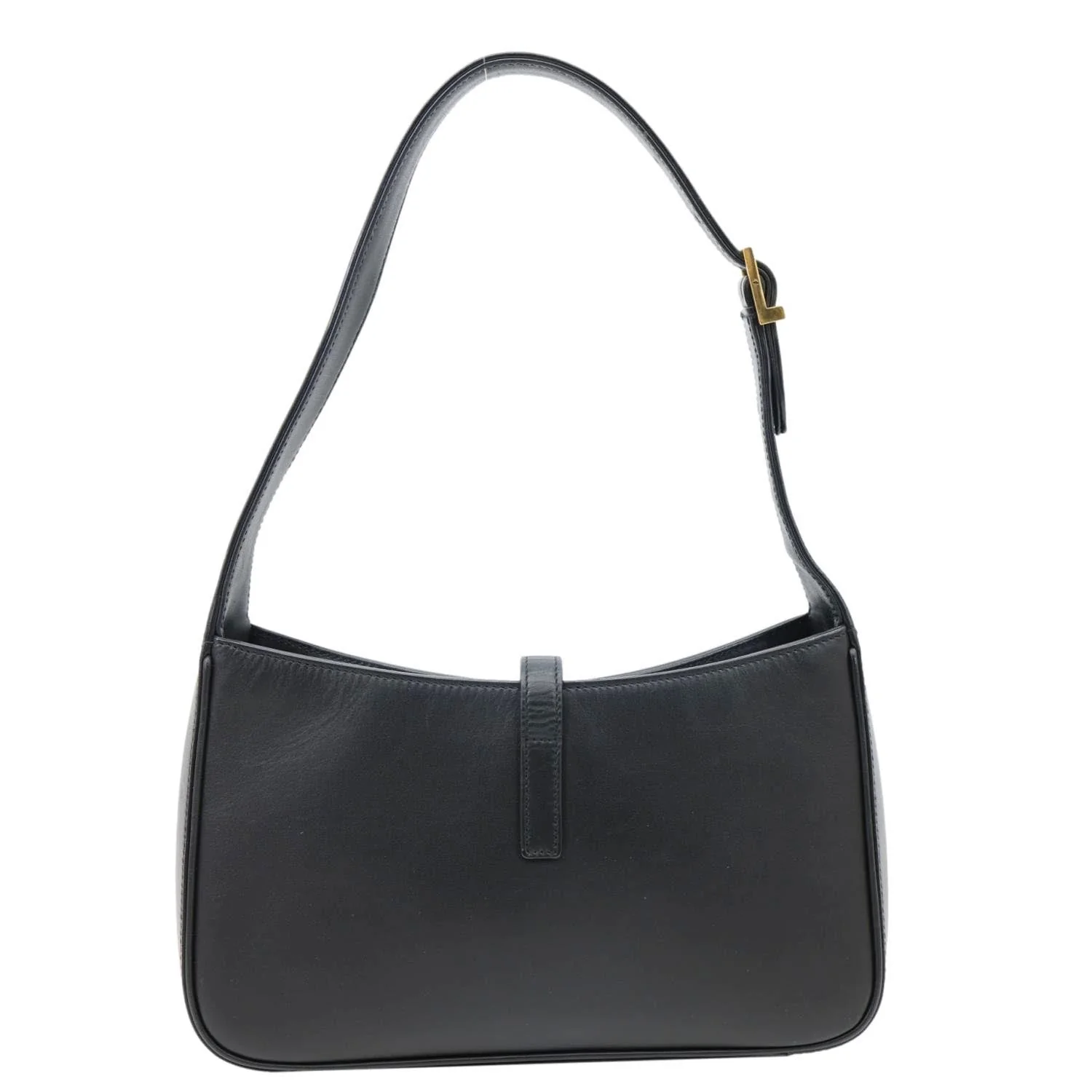 YVES SAINT LAURENT Le 5 à 7 Smooth Leather Shoulder Bag Black - Image 3