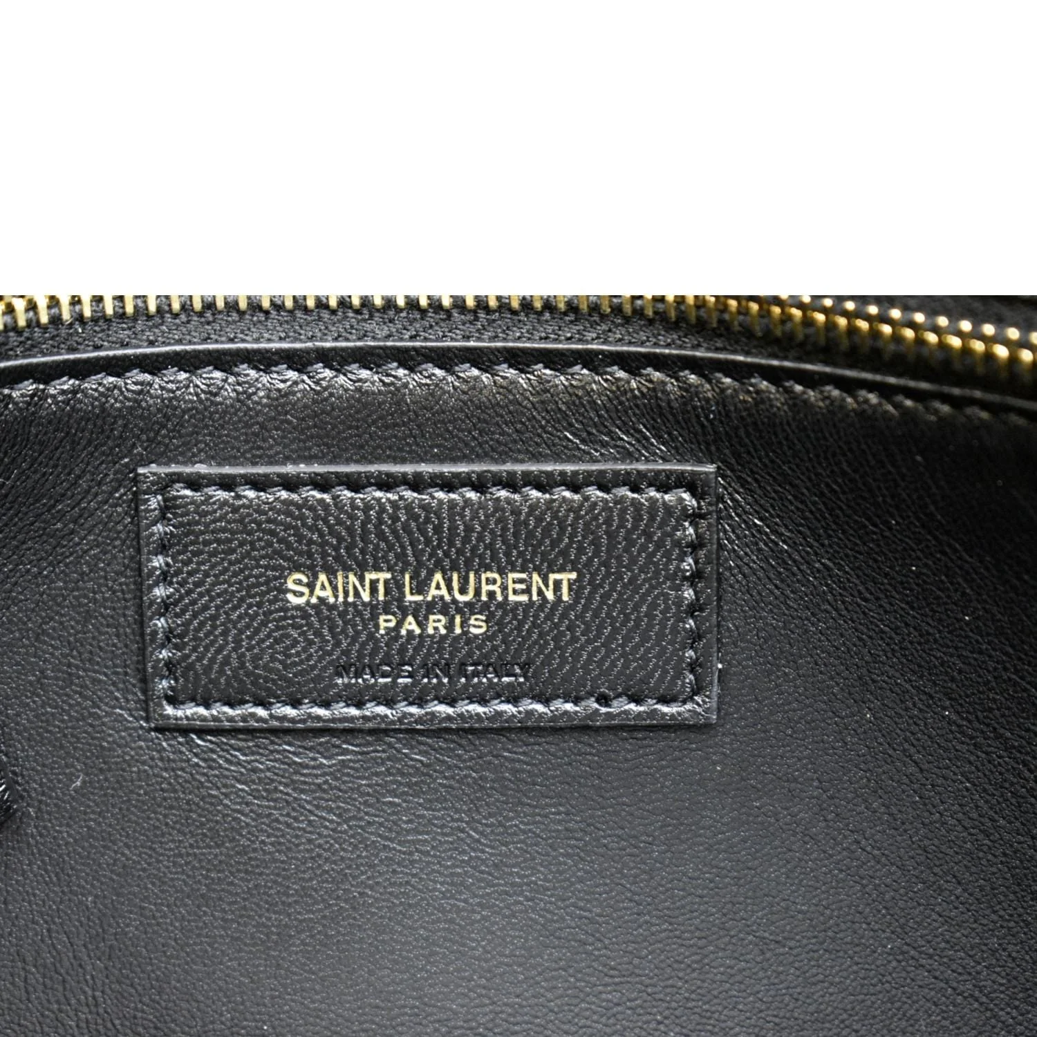 YVES SAINT LAURENT Le Maillon Smooth Leather Shoulder Bag Black - Image 12