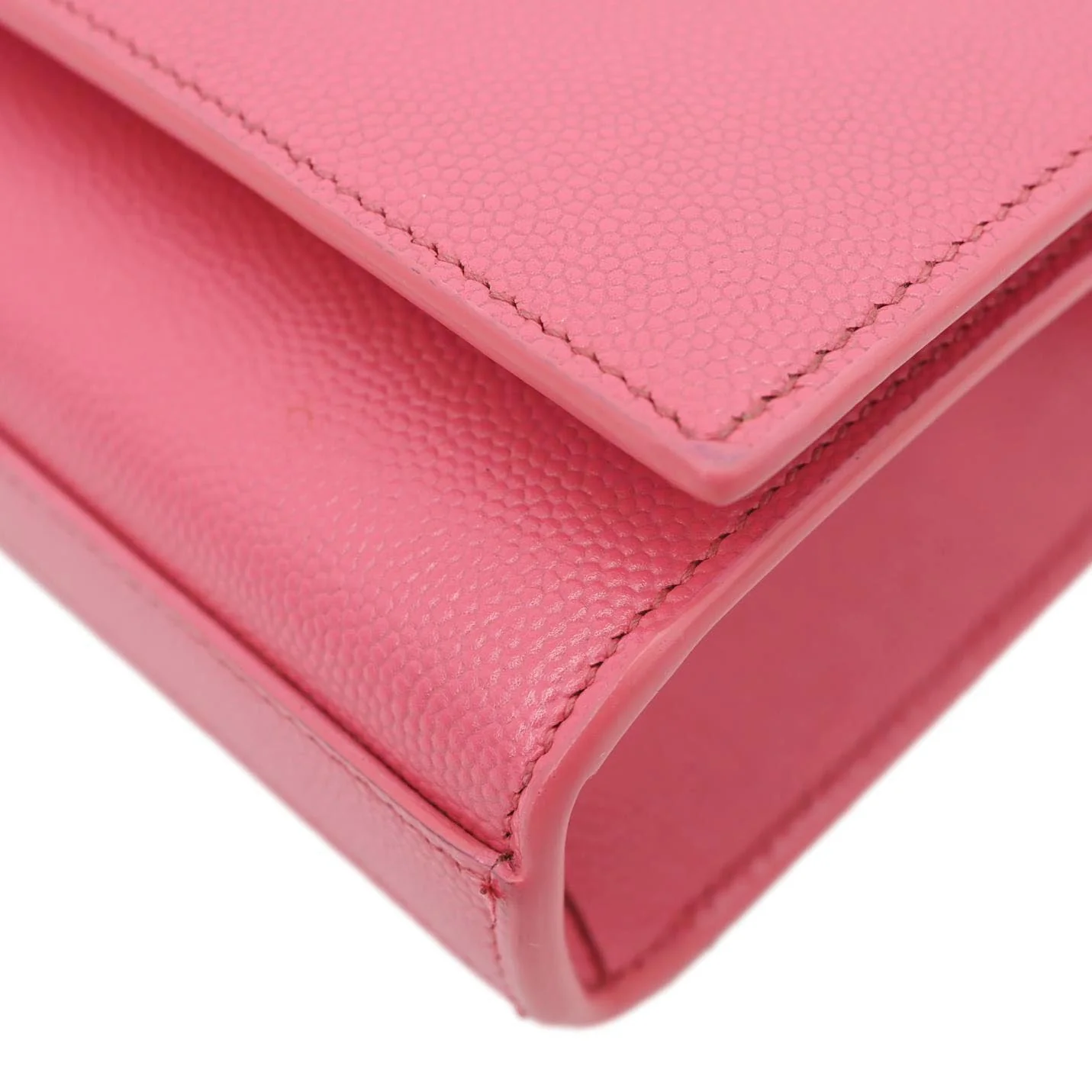YVES SAINT LAURENT Kate Leather Chain Crossbody Bag Pink - Image 8