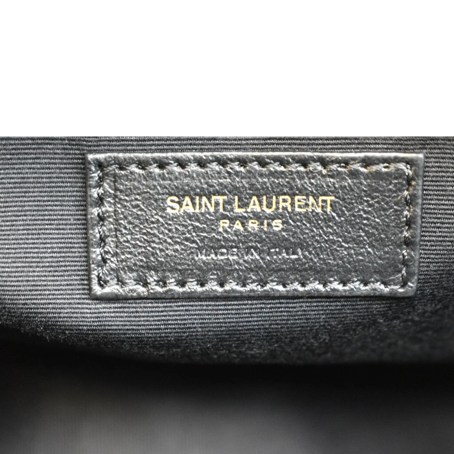 YVES SAINT LAURENT Lou Chevron Leather Camera Crossbody Bag Black - Image 11