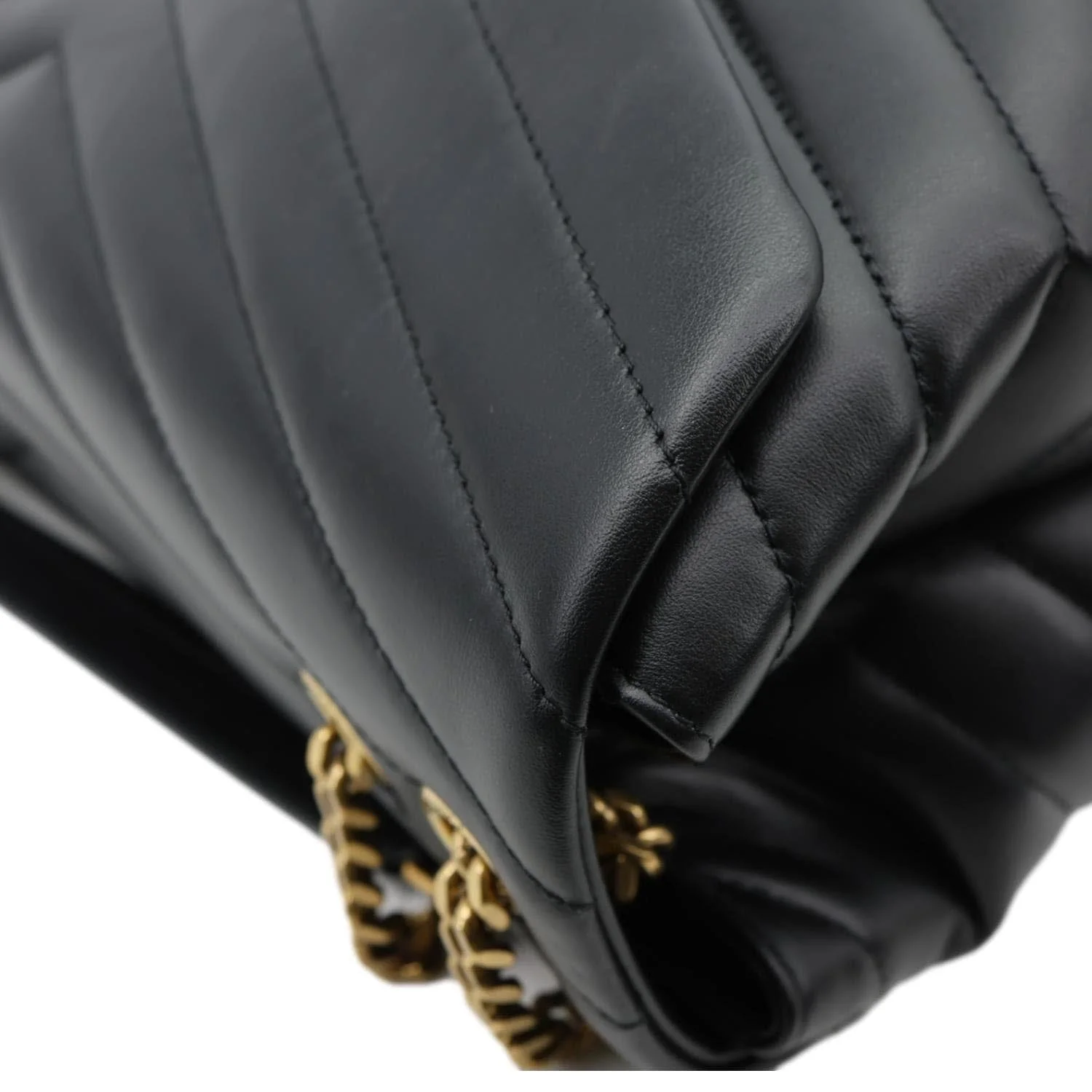 YVES SAINT LAURENT Loulou Large Quilted Leather Crossbody Bag Black - Image 7