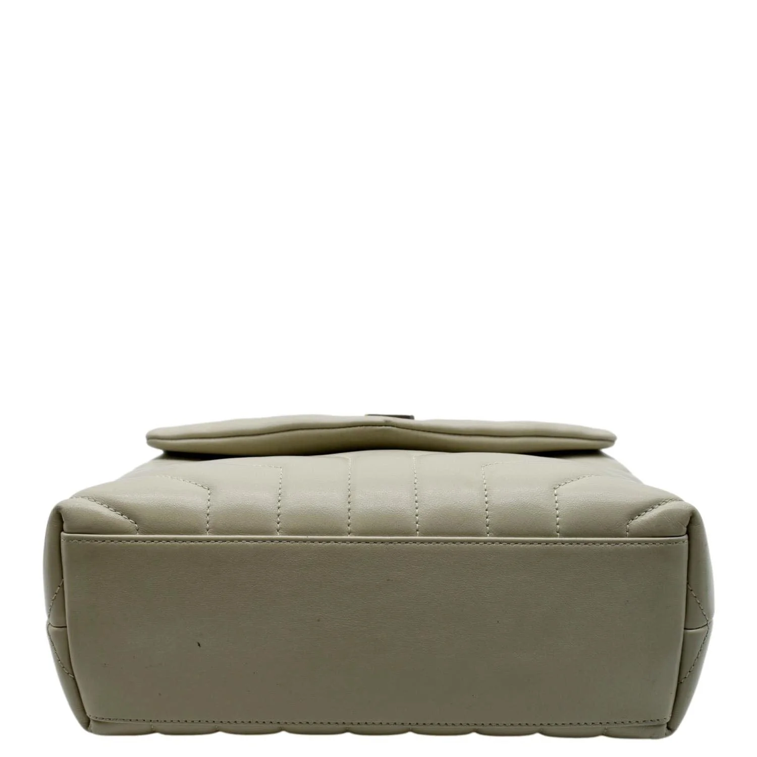 YVES SAINT LAURENT Loulou Toy Quilted Leather Crossbody Bag Ivory - Image 9