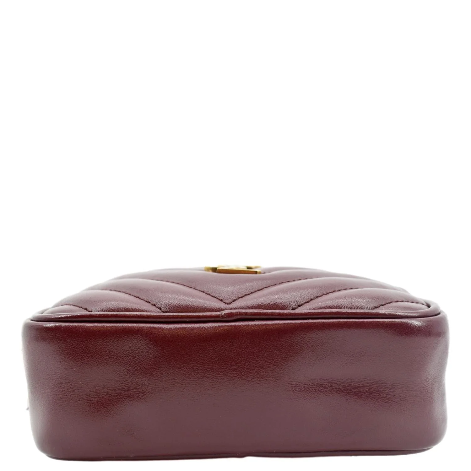 YVES SAINT LAURENT Lou Calfskin Leather Crossbody Belt Bag Red - Image 6