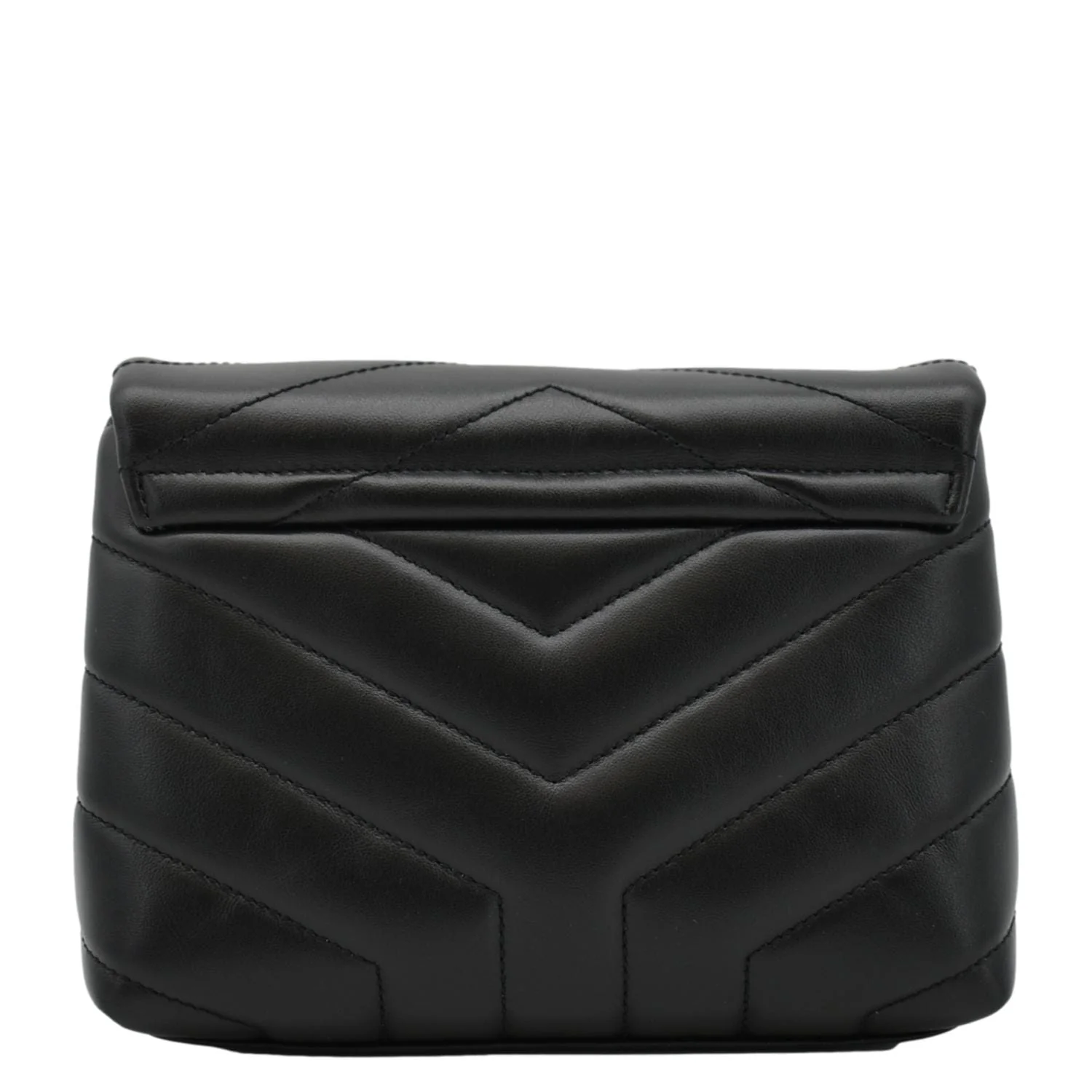 YVES SAINT LAURENT Loulou Toy Quilted Leather Crossbody Bag Black - Image 3