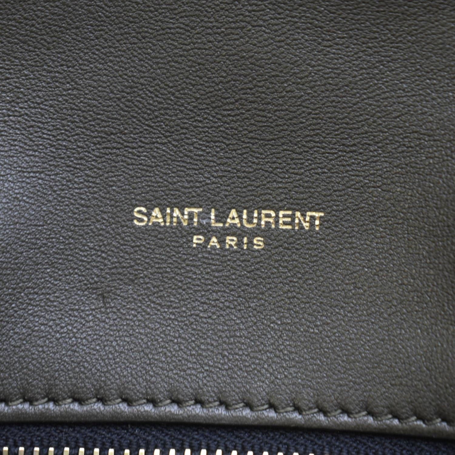 YVES SAINT LAURENT Loulou Puffer Small Quilted Lambskin Leather Chain Crossbody Bag Olive - Image 11