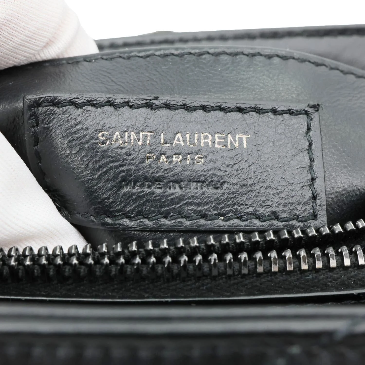 YVES SAINT LAURENT Loulou Quilted Calfskin Leather Shoulder Bag Black - Image 12
