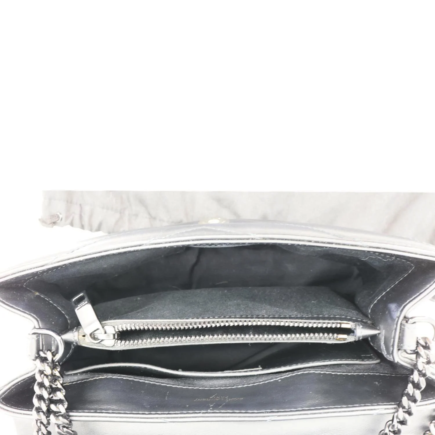 YVES SAINT LAURENT Loulou Quilted Calfskin Leather Shoulder Bag Black - Image 13