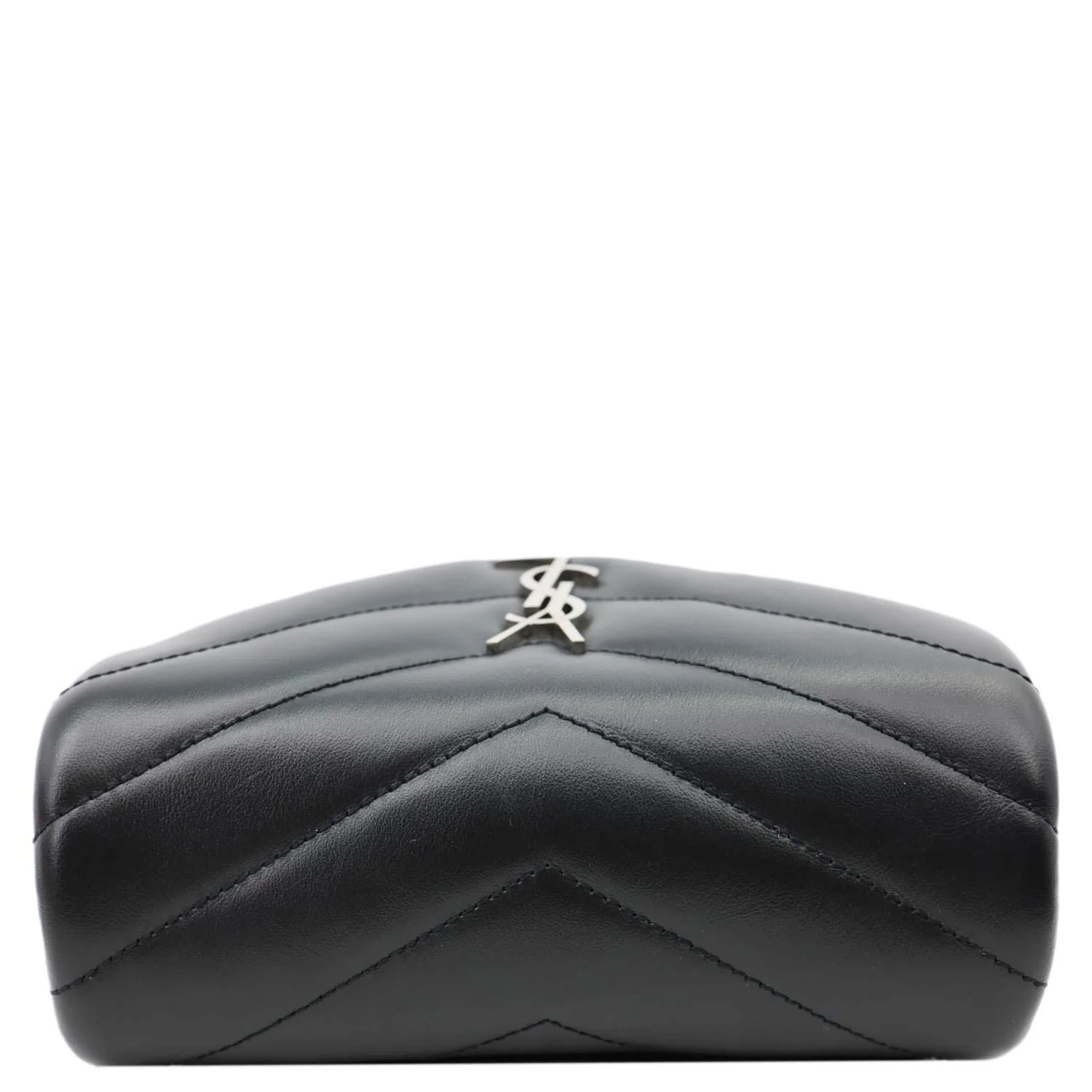 YVES SAINT LAURENT Loulou Toy Calfskin Leather Crossbody Bag Black - Image 5