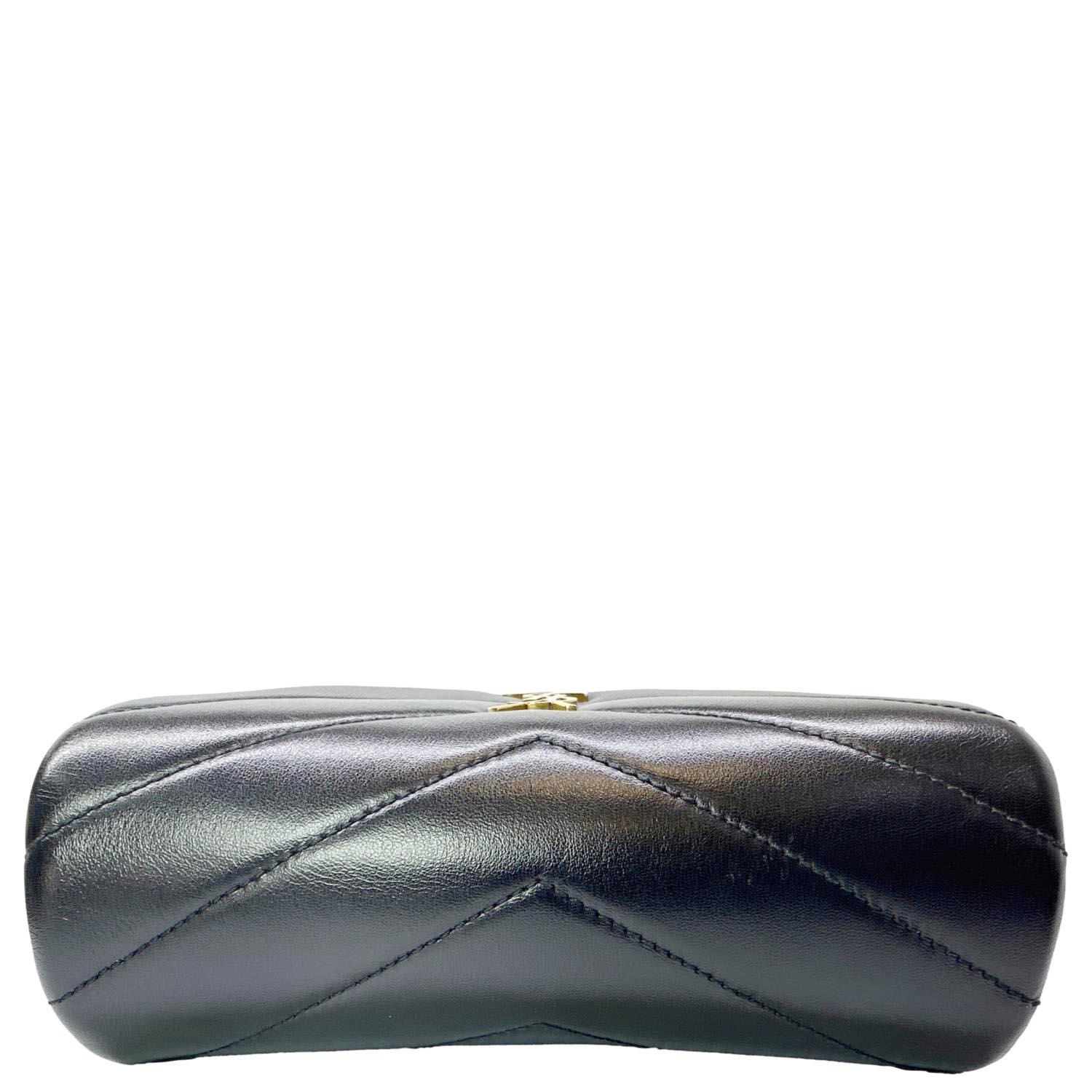 YVES SAINT LAURENT Loulou Toy Calfskin Leather Crossbody Bag Black - Image 5