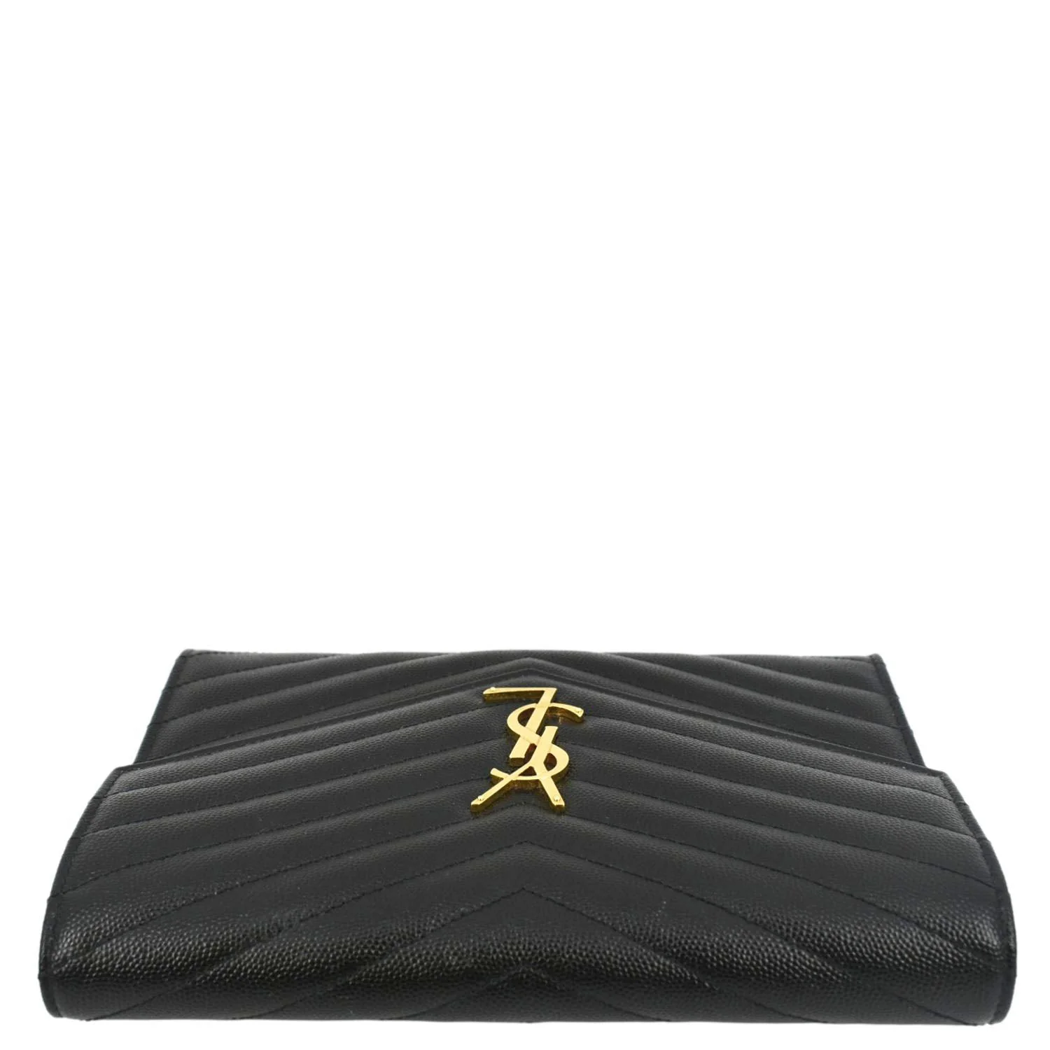 YVES SAINT LAURENT Clutch Medium Matelasse Leather Pouch Black - Image 5