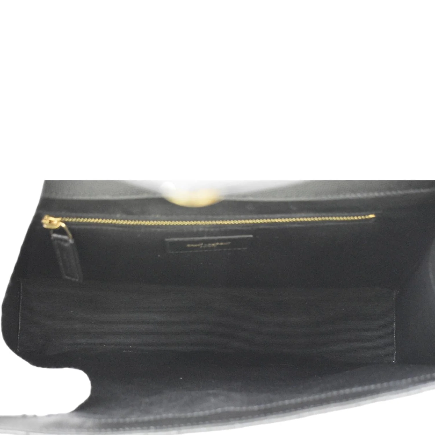 YVES SAINT LAURENT Envelope Large Mix Matelasse Leather Wallet Black - Image 11