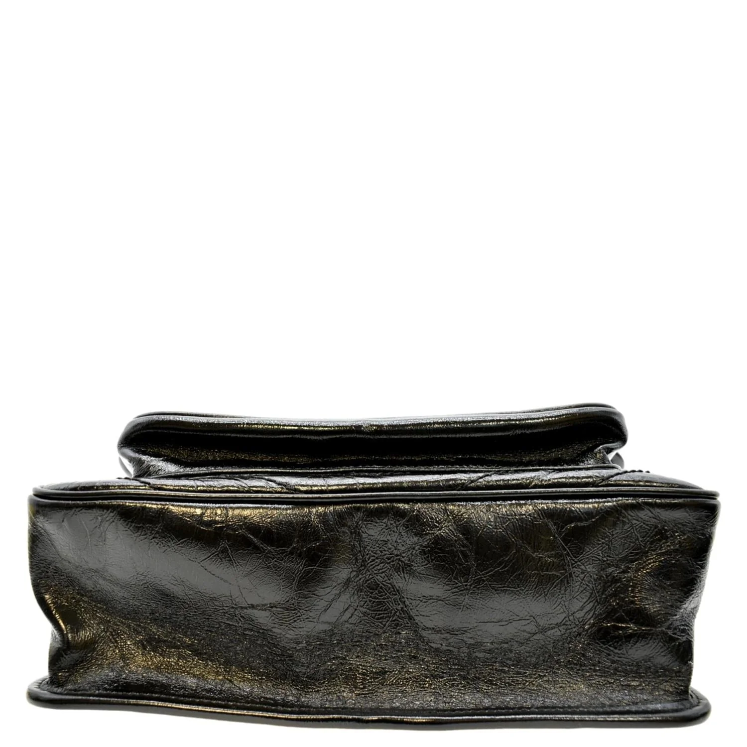 YVES SAINT LAURENT Niki Medium Leather Shoulder Bag Black - Image 10