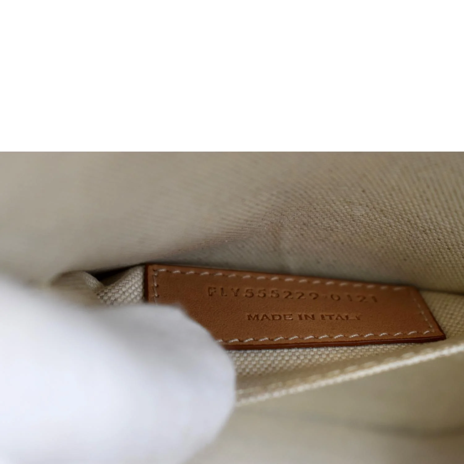 YVES SAINT LAURENT Mica Wicker Leather Crossbody Bag Beige - Image 11