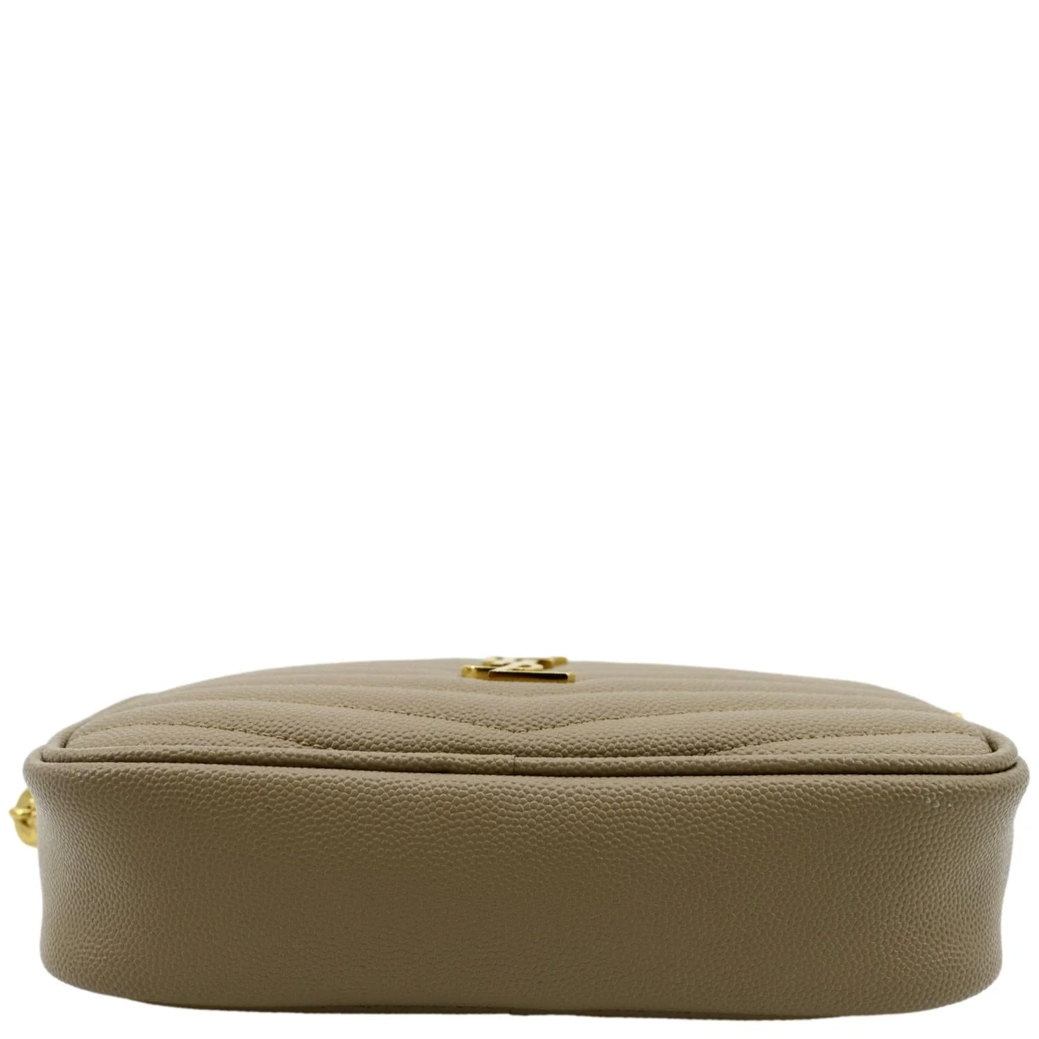 YVES SAINT LAURENT Mini Lou Grain De Poudre Camera Bag Beige - Image 9