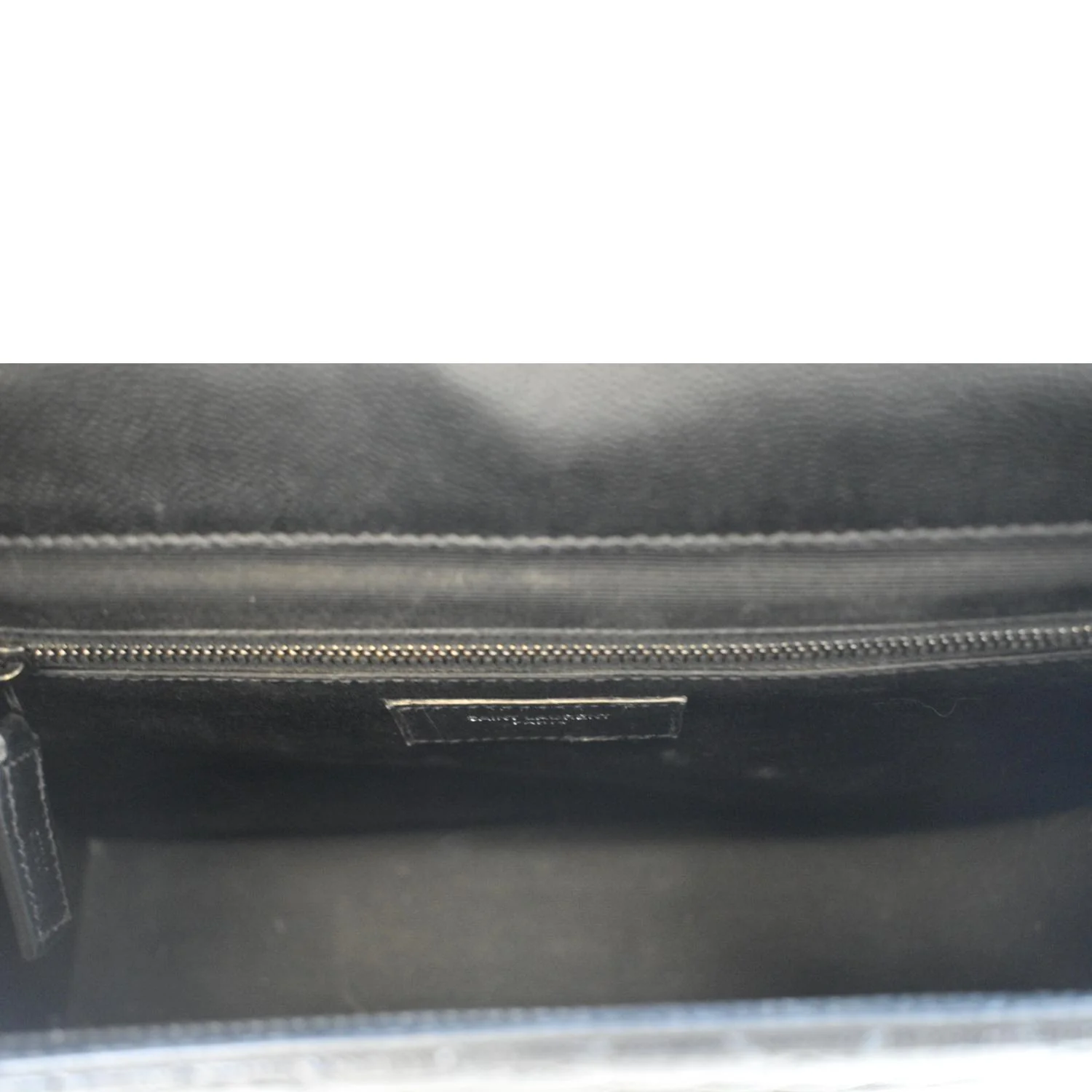YVES SAINT LAURENT Envelope Mix Matelassé Chain Leather Shoulder Bag Black - Image 12