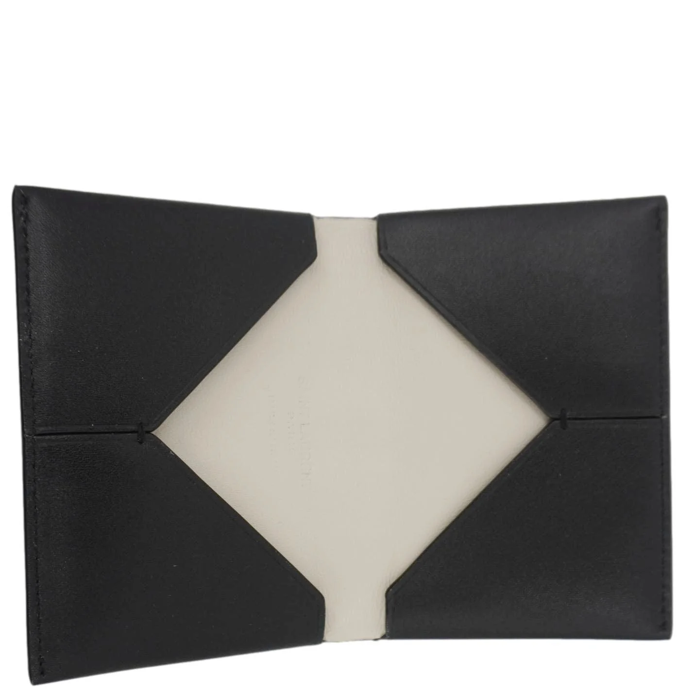 YVES SAINT LAURENT Paris Business Smooth Leather Card Case Black - Image 13