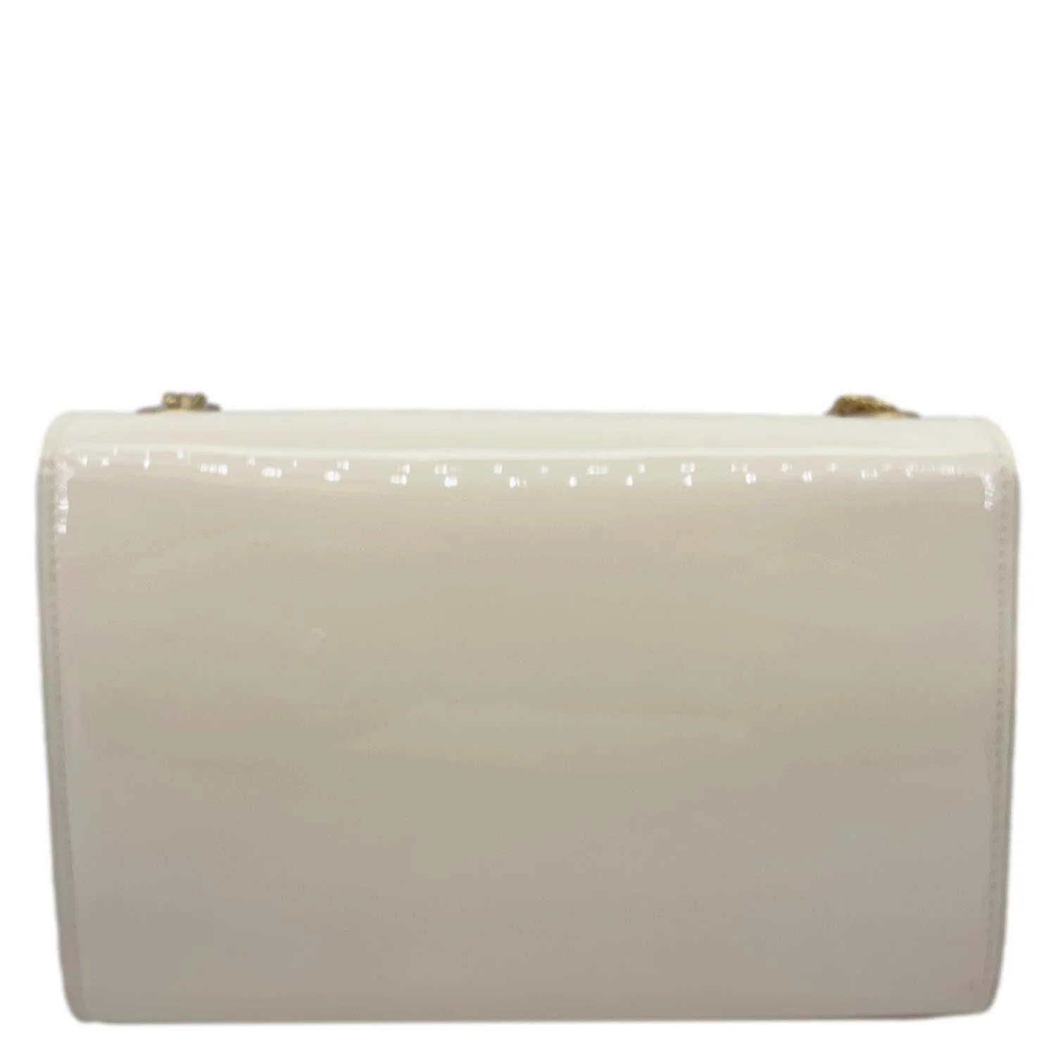 YVES SAINT LAURENT Kate Small Patent Leather Crossbody Bag Off White - Image 4