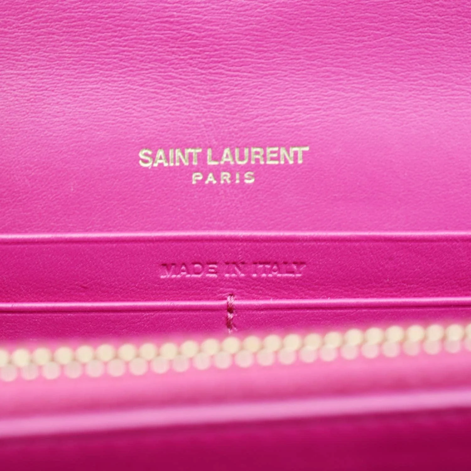 YVES SAINT LAURENT Vicky Patent Leather Crossbody Bag Pink - Image 14