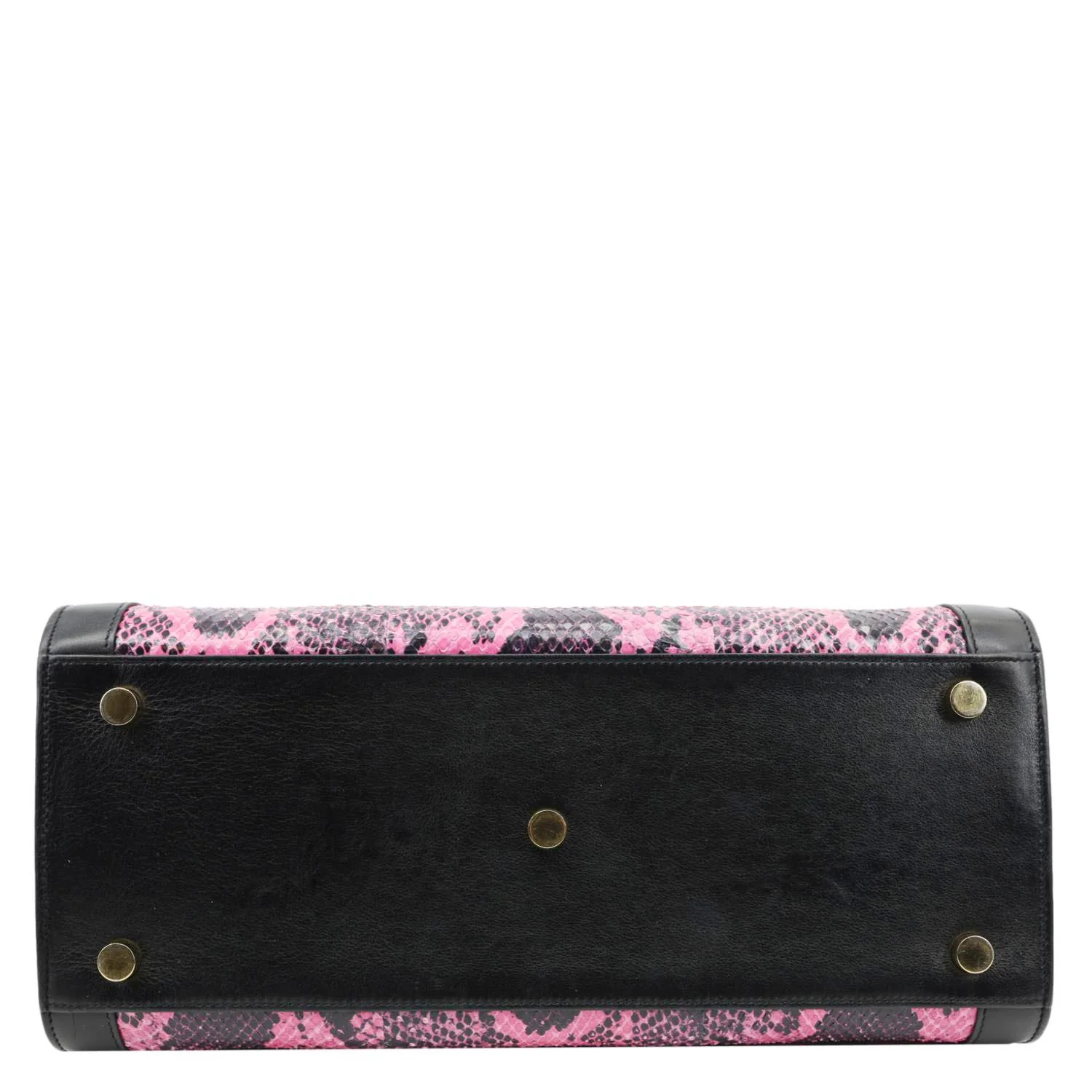 YVES SAINT LAURENT Sac De Jour Small Python Leather Shoulder Bag Pink - Image 10