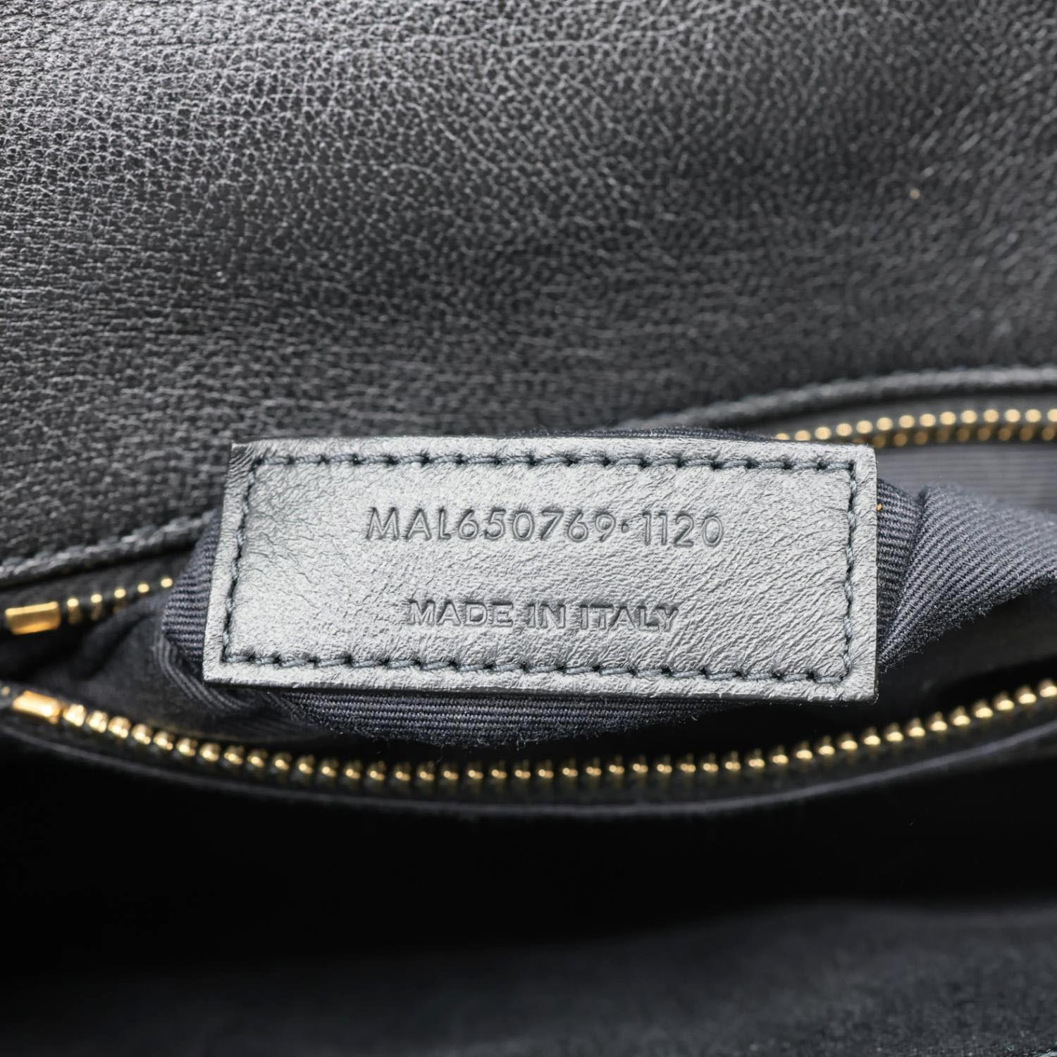 YVES SAINT LAURENT Becky Quilted Lambskin Leather Chain Shoulder Bag Black - Image 15