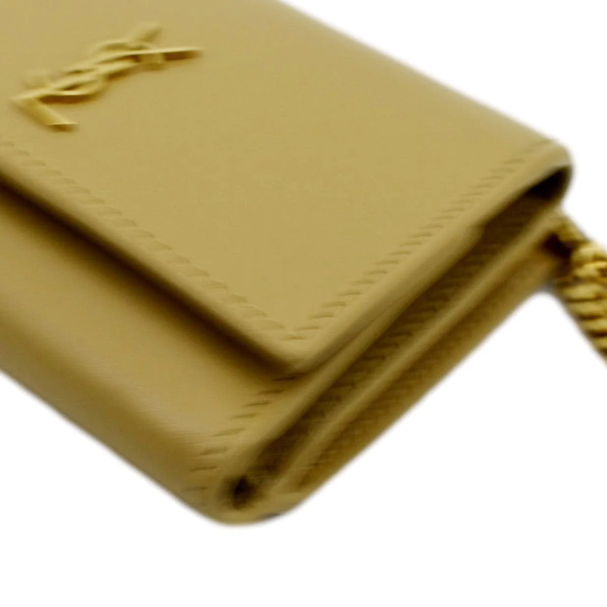 YVES SAINT LAURENT Rider Smooth Leather Shoulder Bag Beige - Image 7