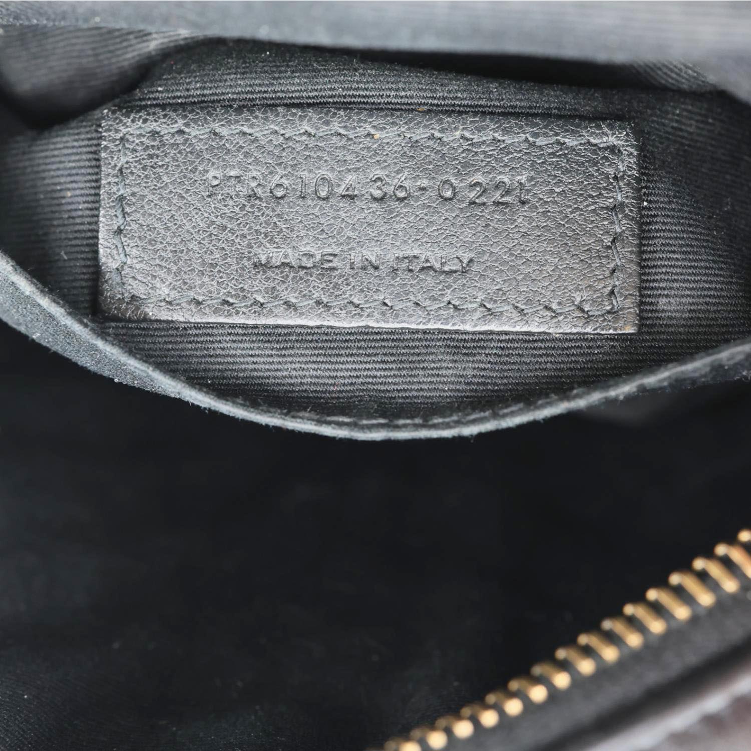 YVES SAINT LAURENT Round Chevron Leather Camera Crossbody Bag Black - Image 14