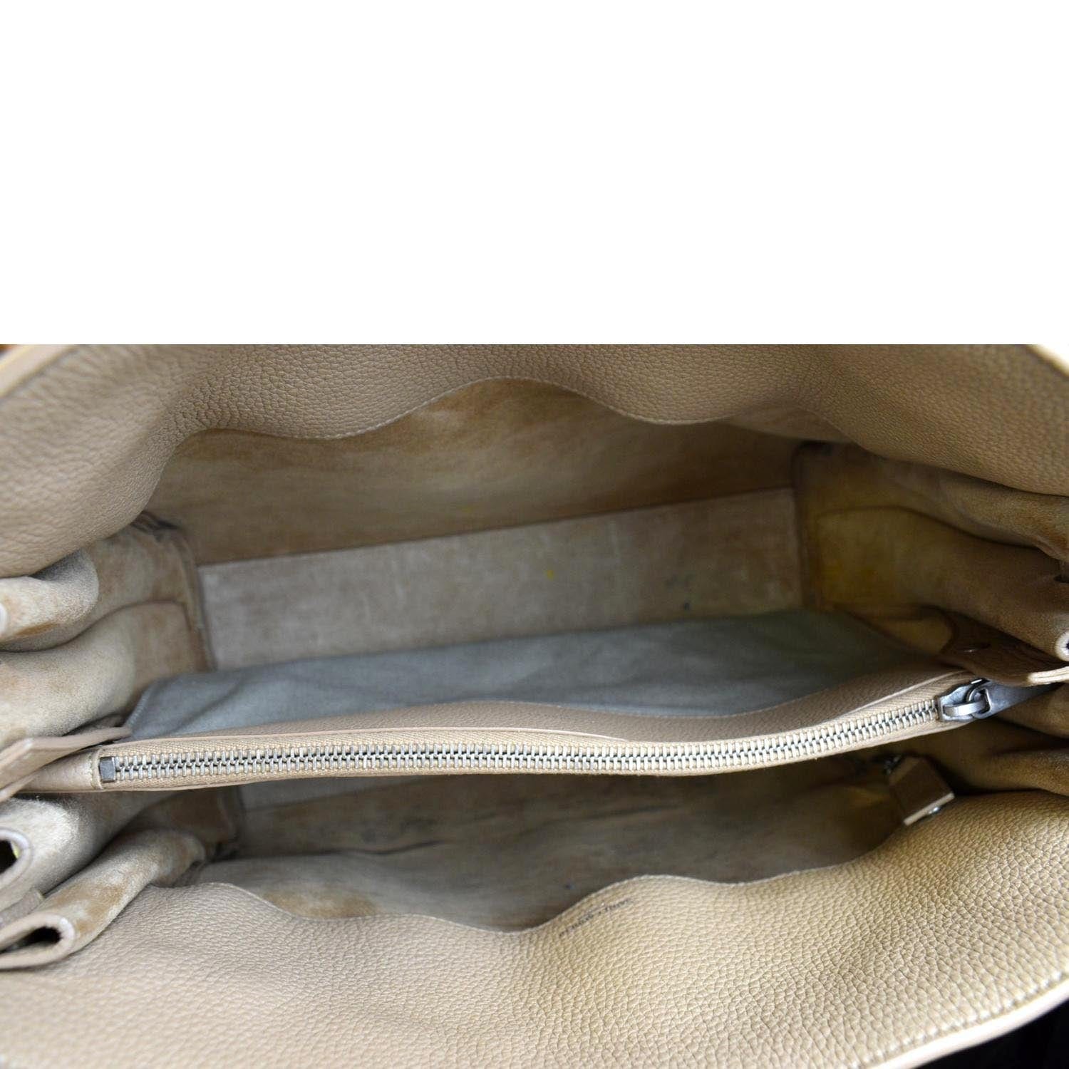 YVES SAINT LAURENT Women Sac de Jour Leather Shoulder Bag Dark Beige - Image 11