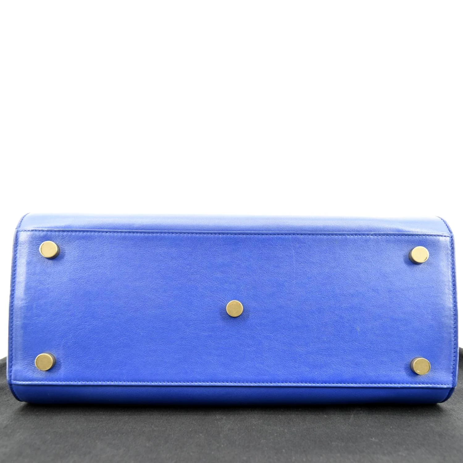 YVES SAINT LAURENT Sac de Jour Leather Shoulder Bag Blue - Image 10