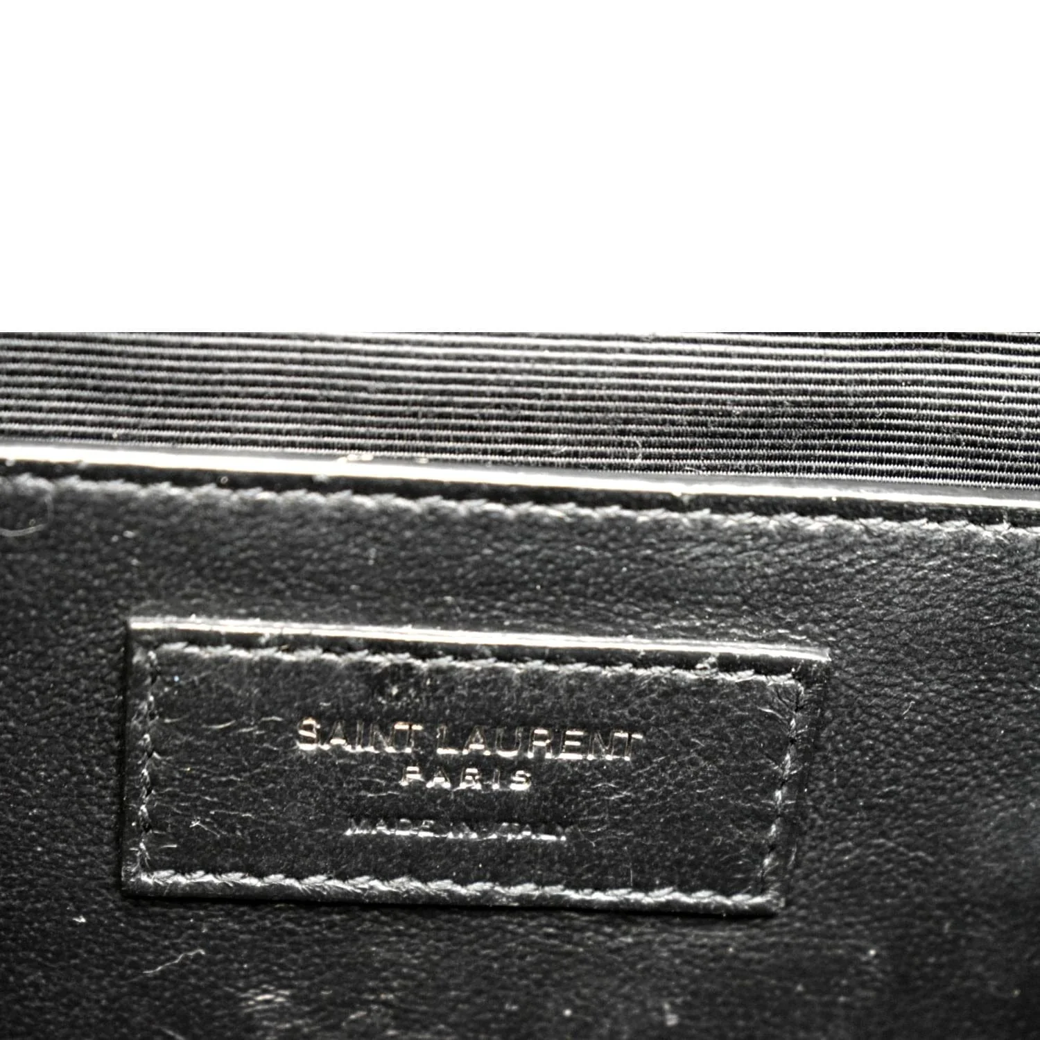 YVES SAINT LAURENT Small Envelope Matelassé Leather Shoulder Bag Black - Image 12