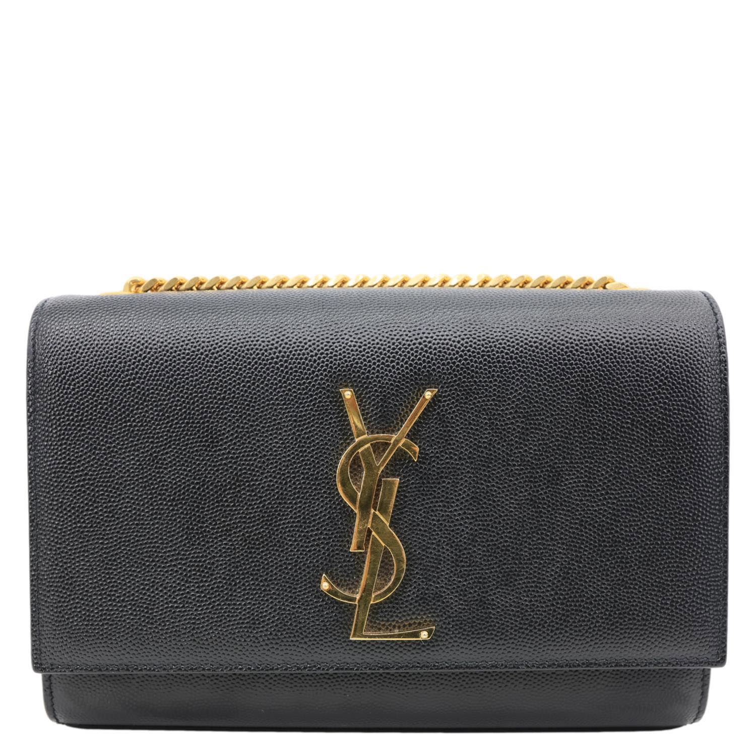 YVES SAINT LAURENT Kate Small Calfskin Leather Crossbody Bag Black